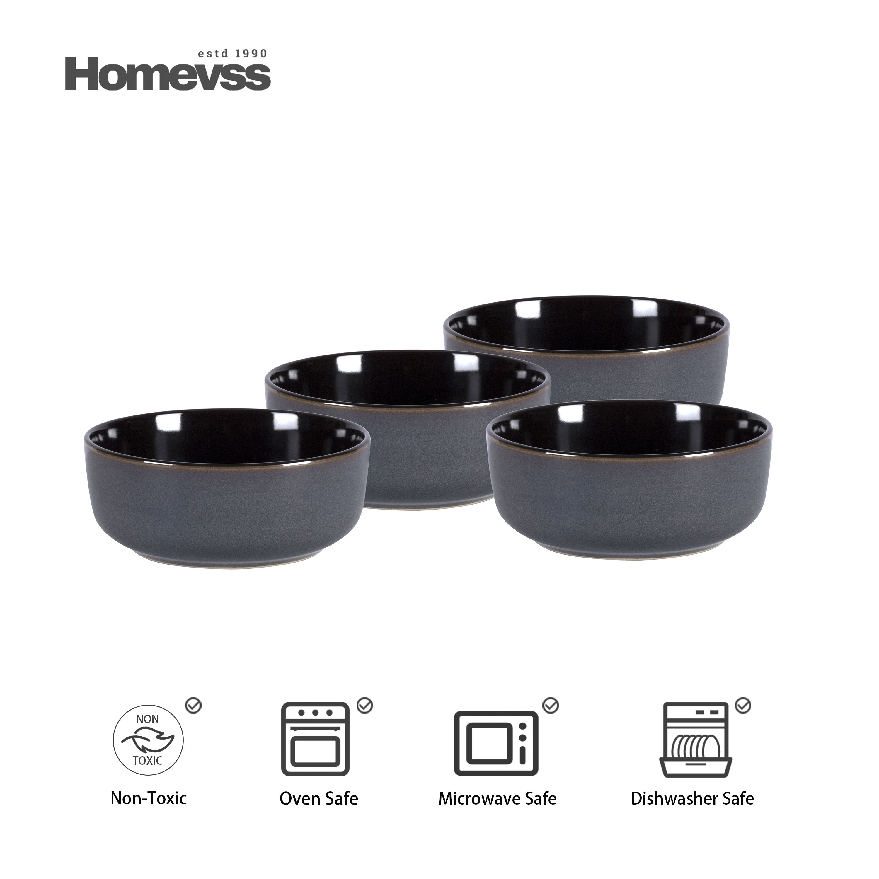 🎃Halloween-Ready🎃 Euro-Nordic Stoneware Dinnerware Set, Reactive Glaze