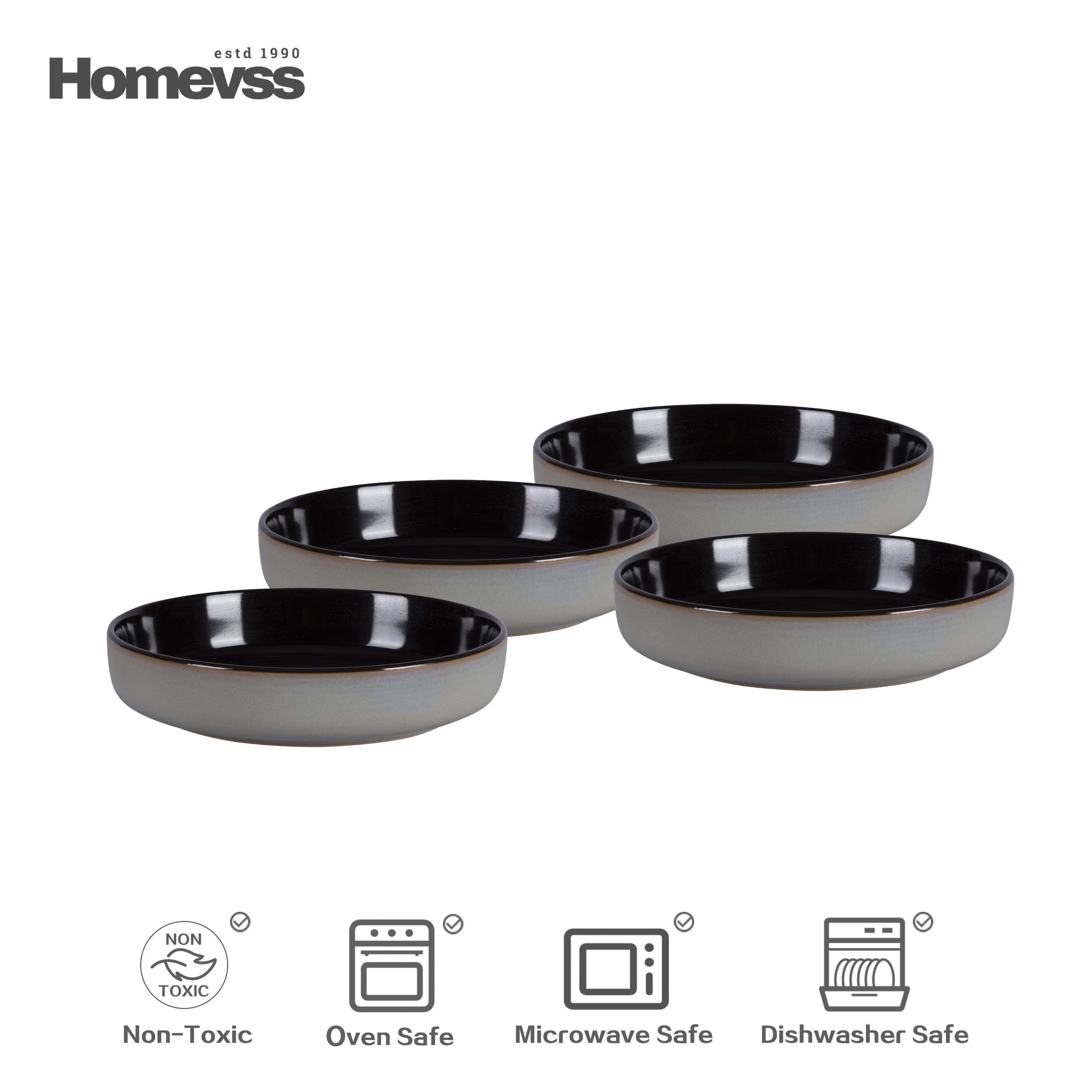 🎃Halloween-Ready🎃 Euro-Nordic Stoneware Dinnerware Set, Reactive Glaze