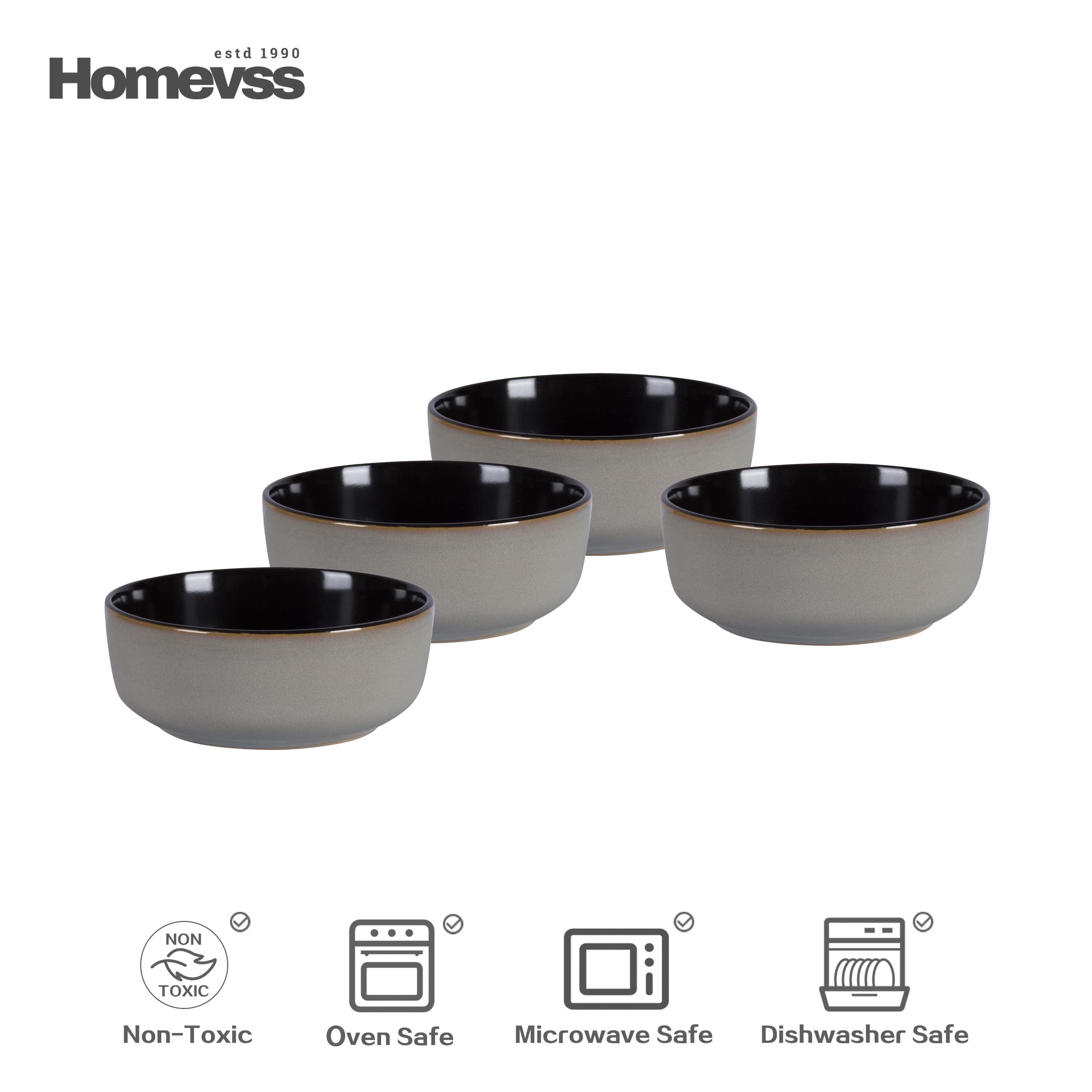 🎃Halloween-Ready🎃 Euro-Nordic Stoneware Dinnerware Set, Reactive Glaze