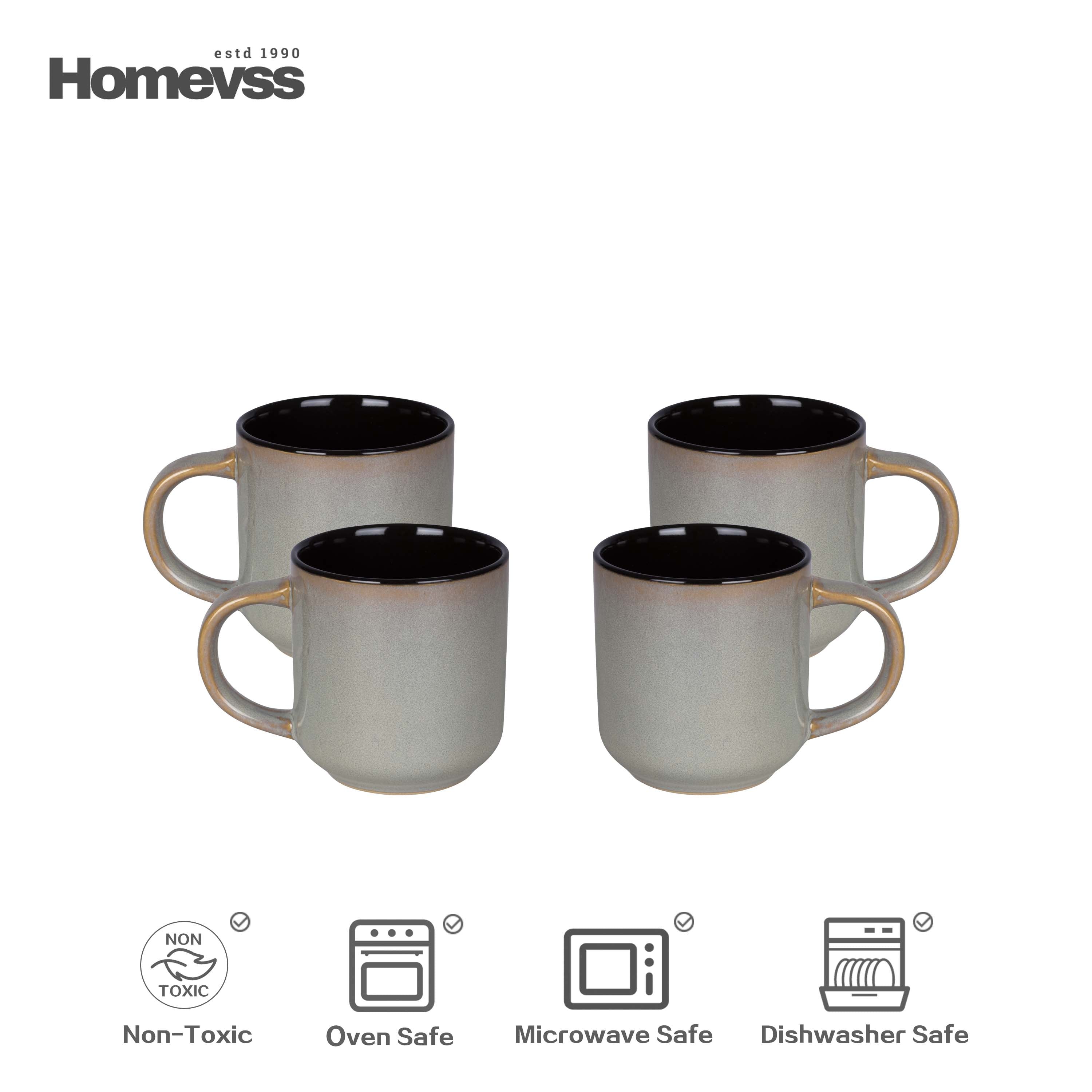 🎃Halloween-Ready🎃 Euro-Nordic Stoneware Dinnerware Set, Reactive Glaze