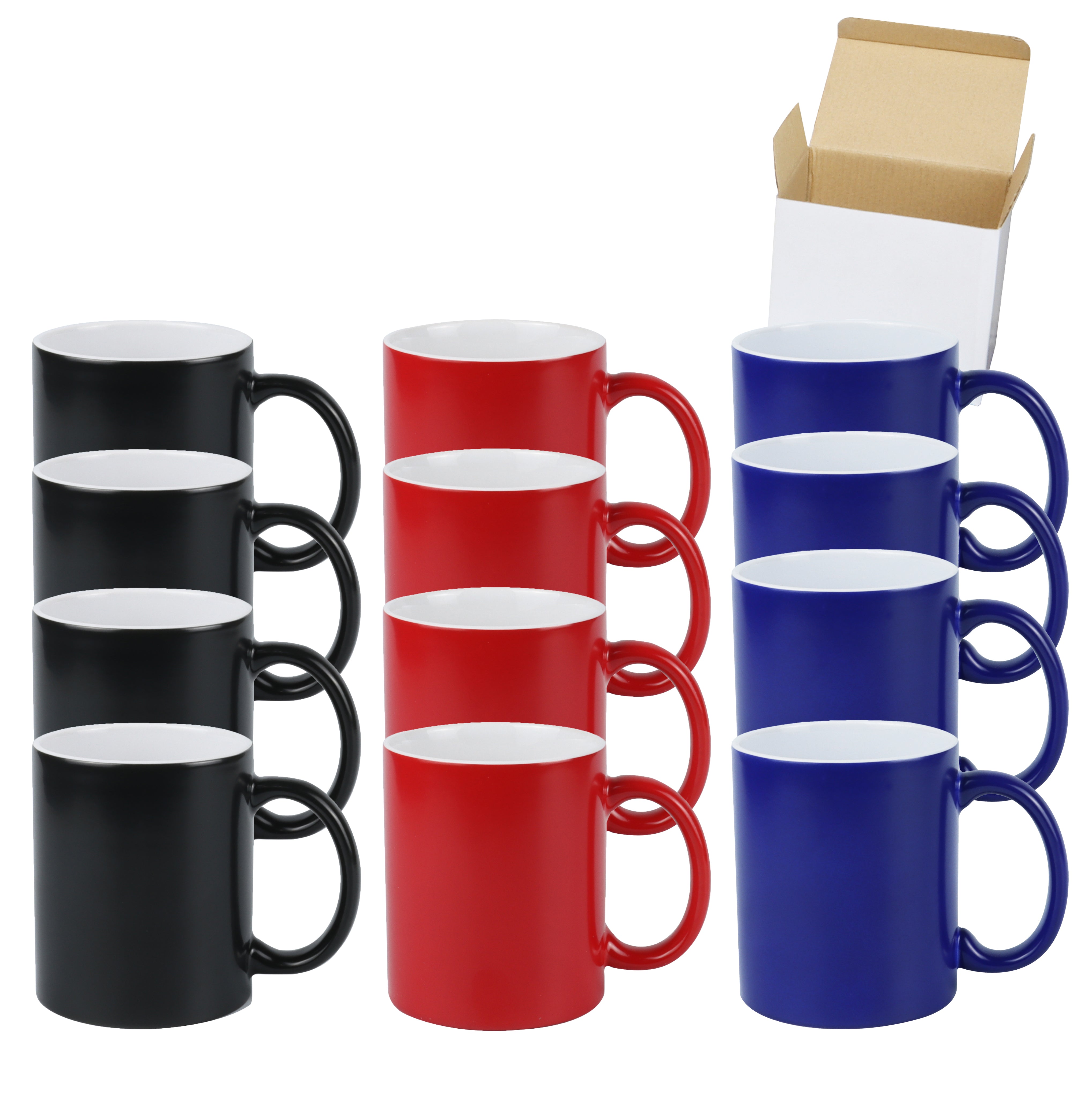 11oz Color Changing Sublimation Mug Blanks, in white gift box