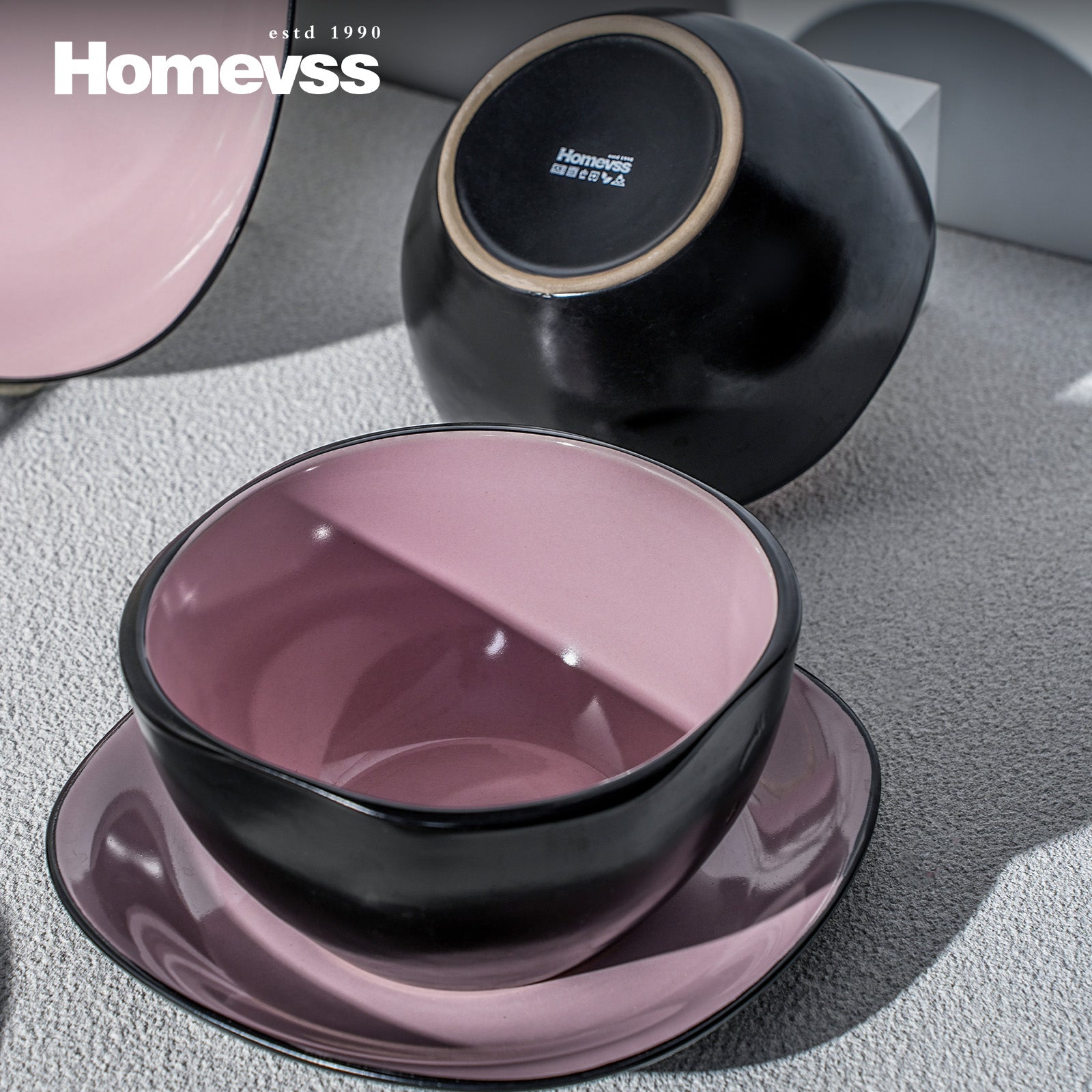 Stoneware Square Dinnerware Set,HW