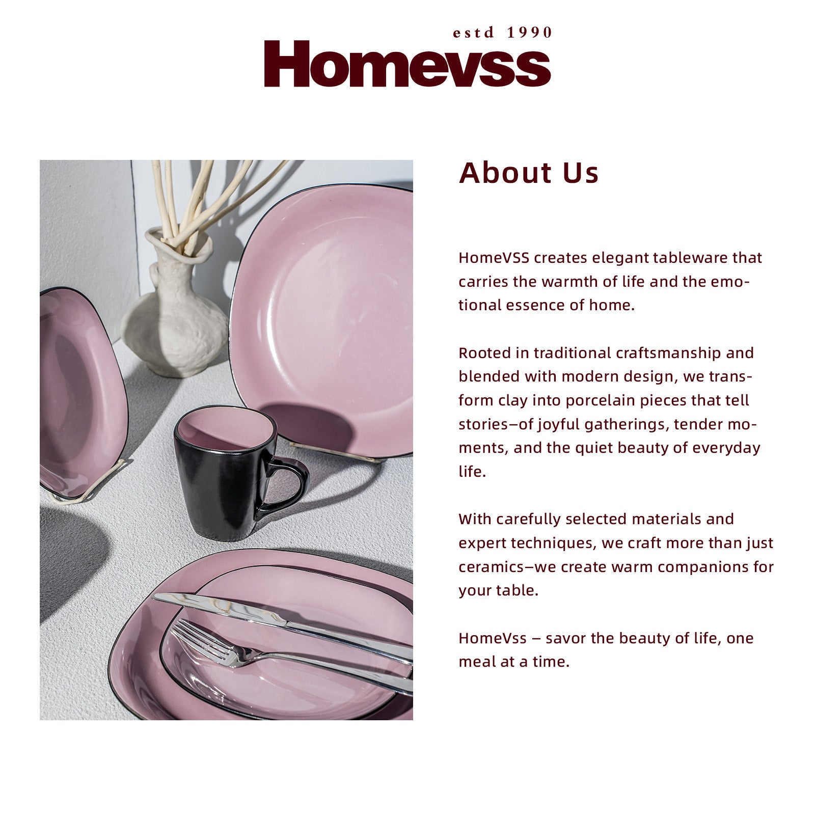 Stoneware Square Dinnerware Set,HW