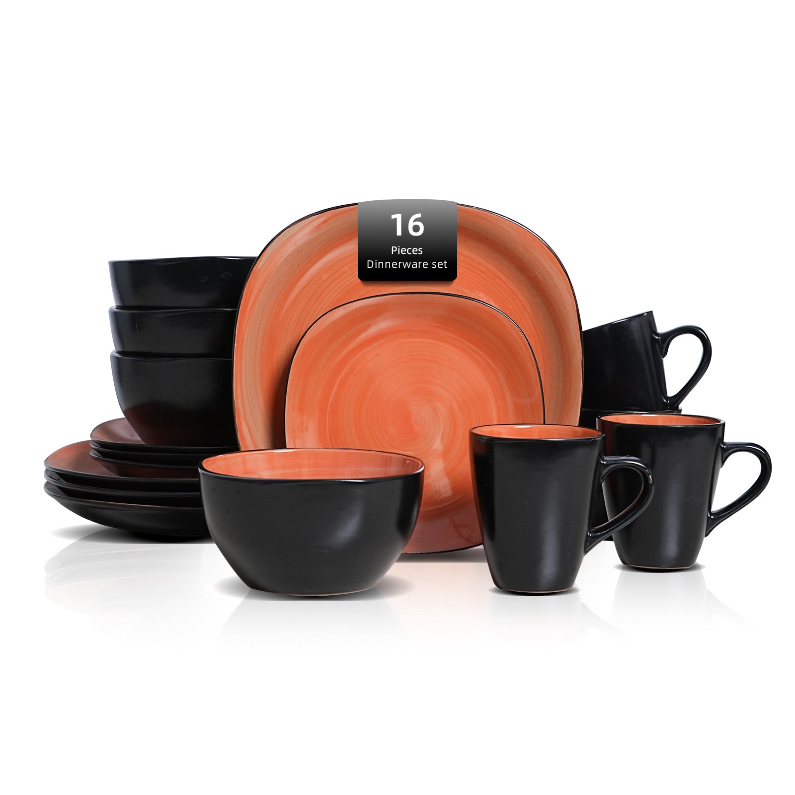 Stoneware Square Dinnerware Set