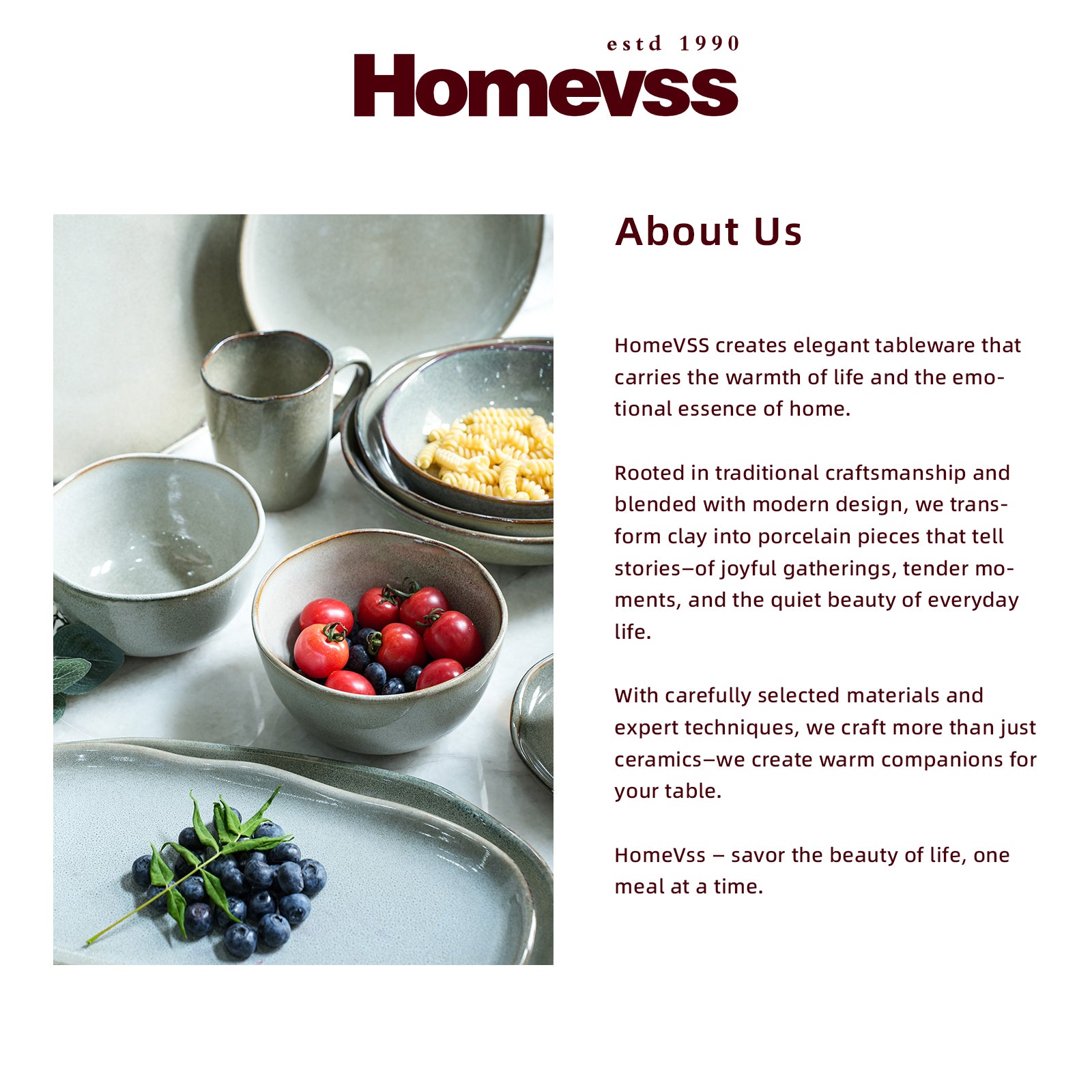 Organic Shape Stoneware Dinnerware Set,HW