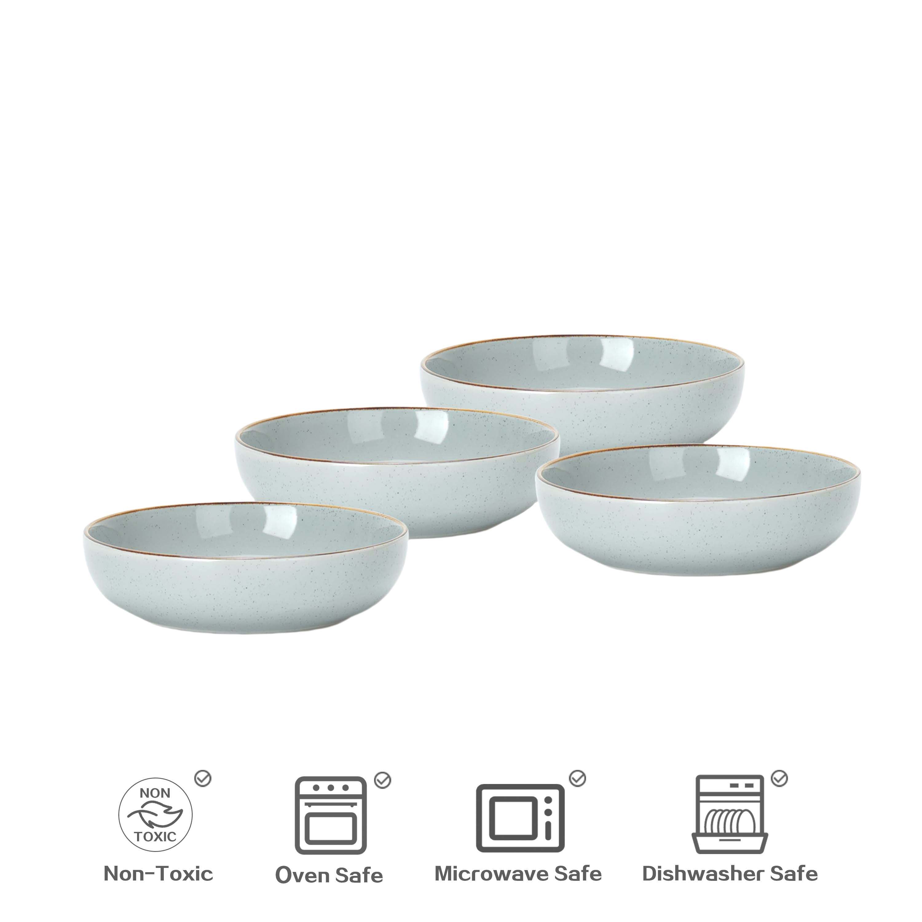 🎃Halloween-Ready🎃 Euro-Nordic Speckled Stoneware Dinnerware Set