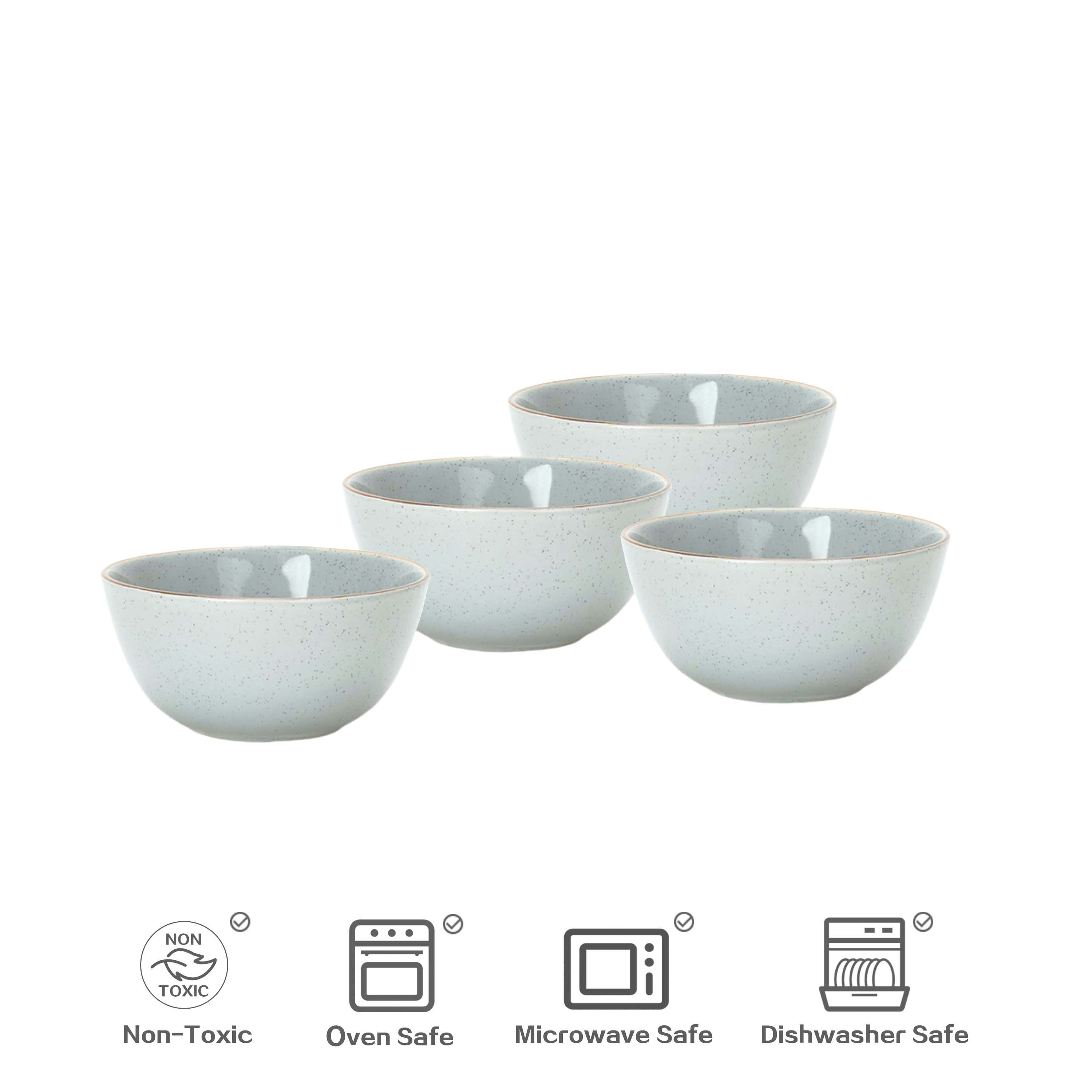 🎃Halloween-Ready🎃 Euro-Nordic Speckled Stoneware Dinnerware Set