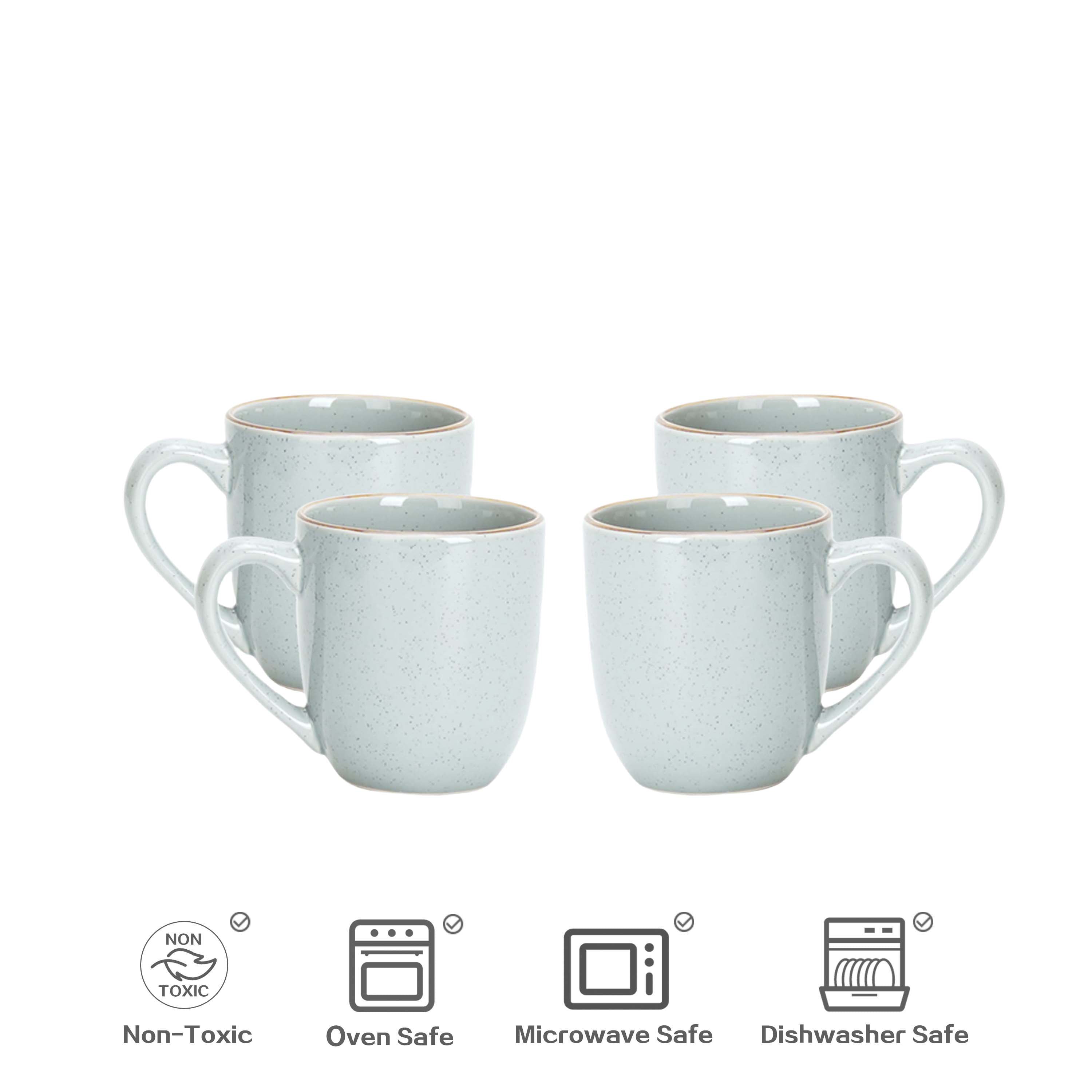 🎃Halloween-Ready🎃 Euro-Nordic Speckled Stoneware Dinnerware Set