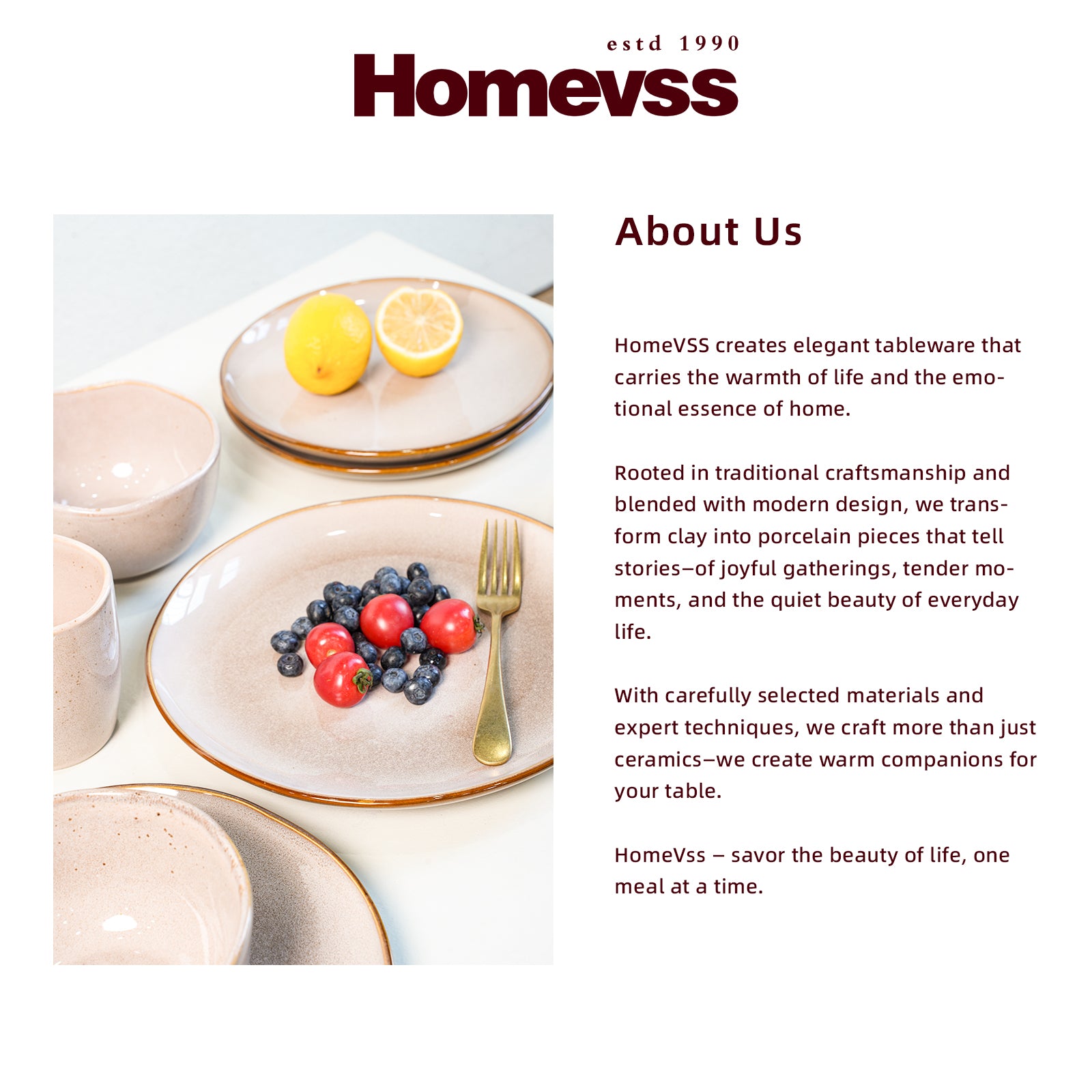 Organic Shape Stoneware Dinnerware Set,HW