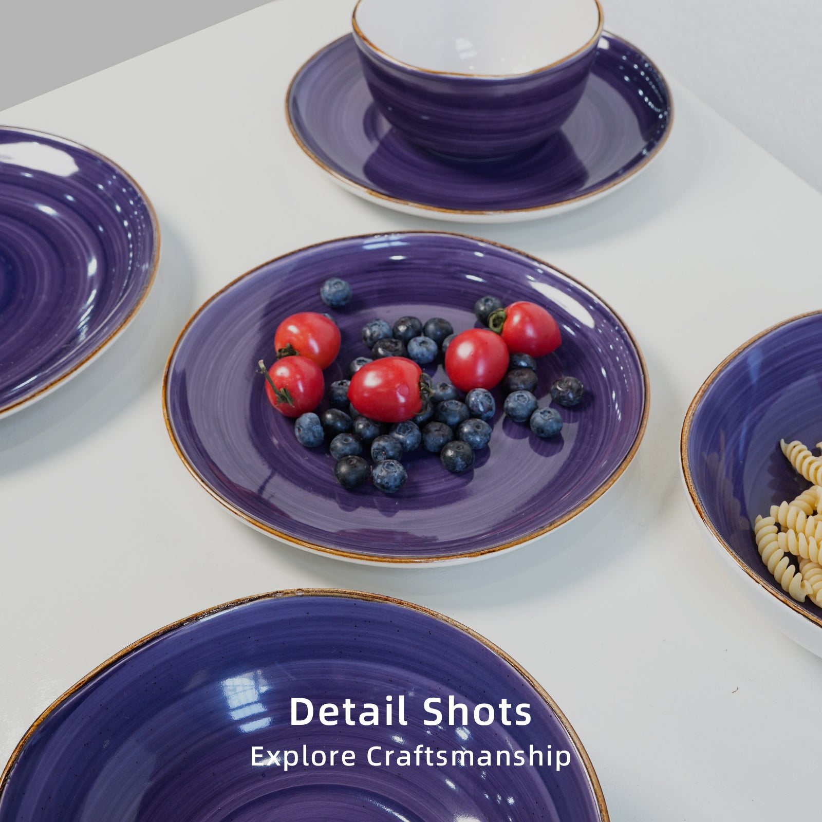 🎃Halloween-Ready🎃 Organic Shape Stoneware Dinnerware Set