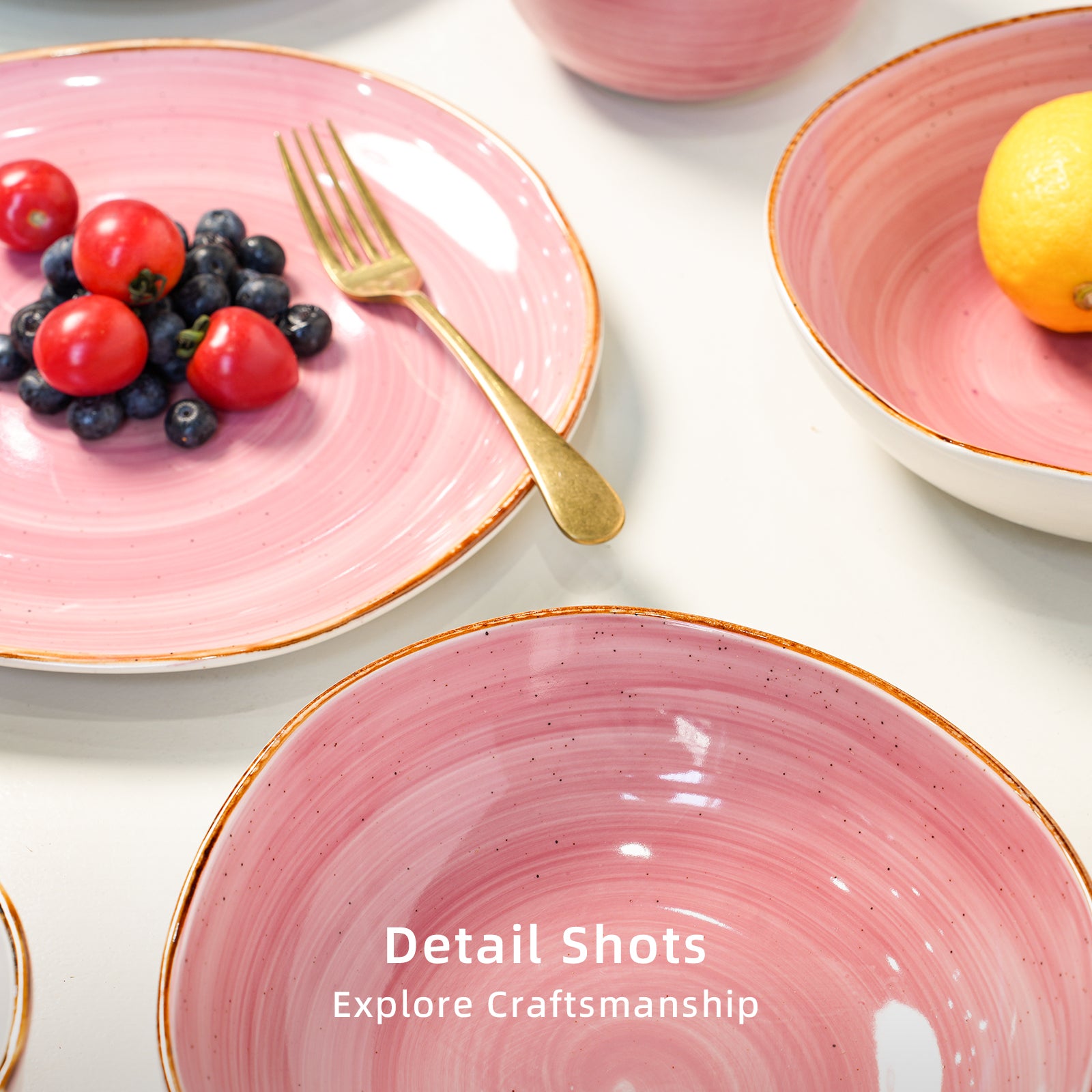 Organic Shape Stoneware Dinnerware Set,HW