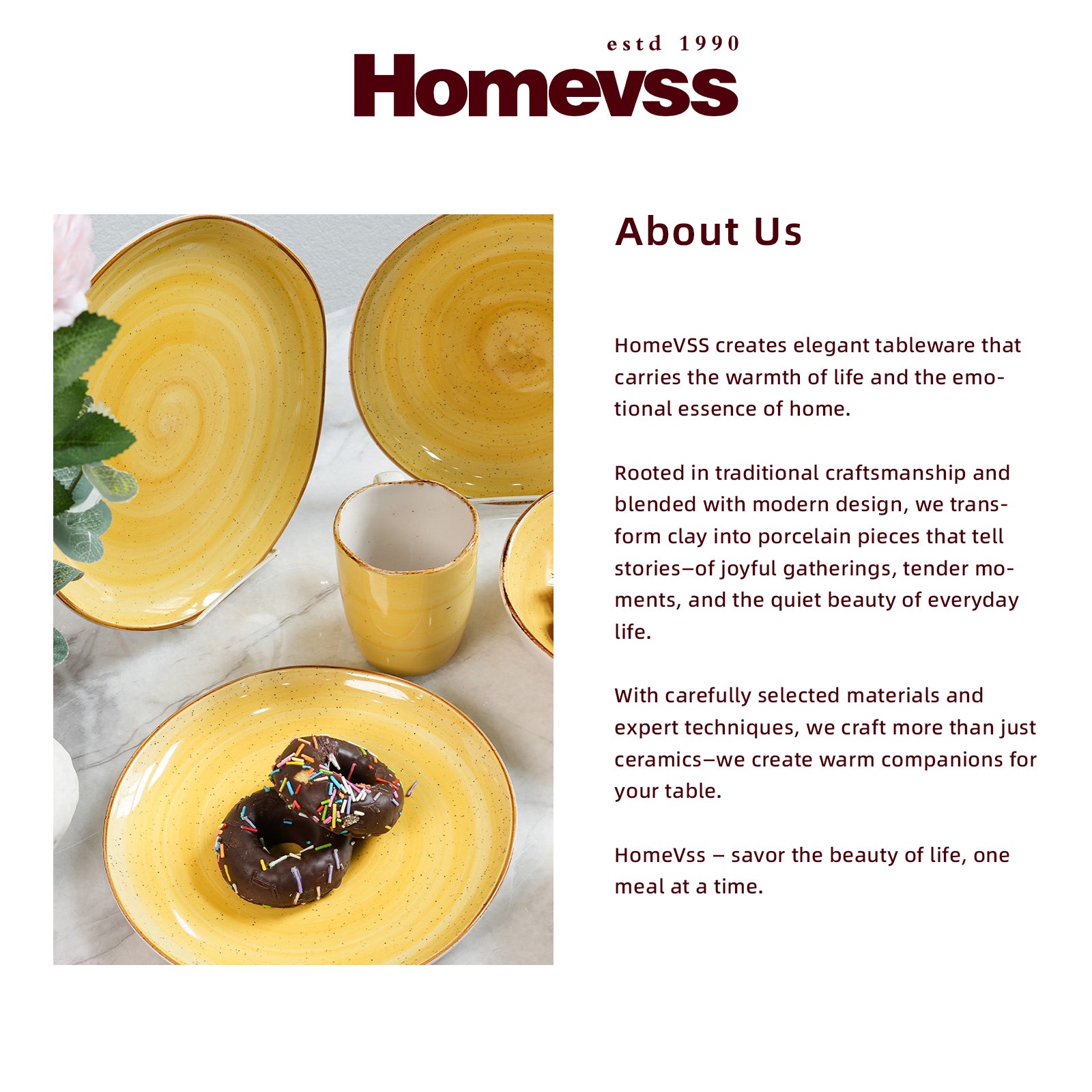 🎃Halloween-Ready🎃 Organic Shape Stoneware Dinnerware Set