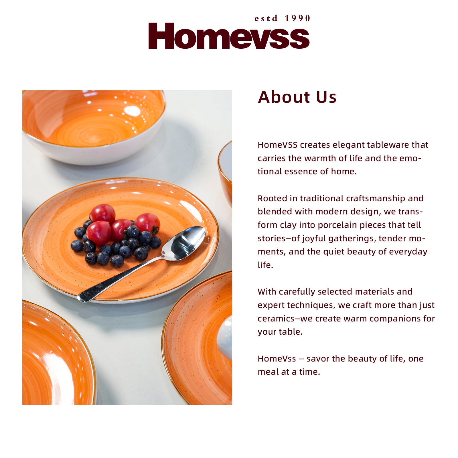 Organic Shape Stoneware Dinnerware Set,HW