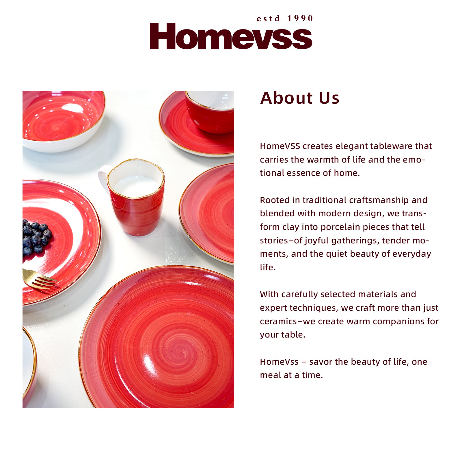 Organic Shape Stoneware Dinnerware Set,HW