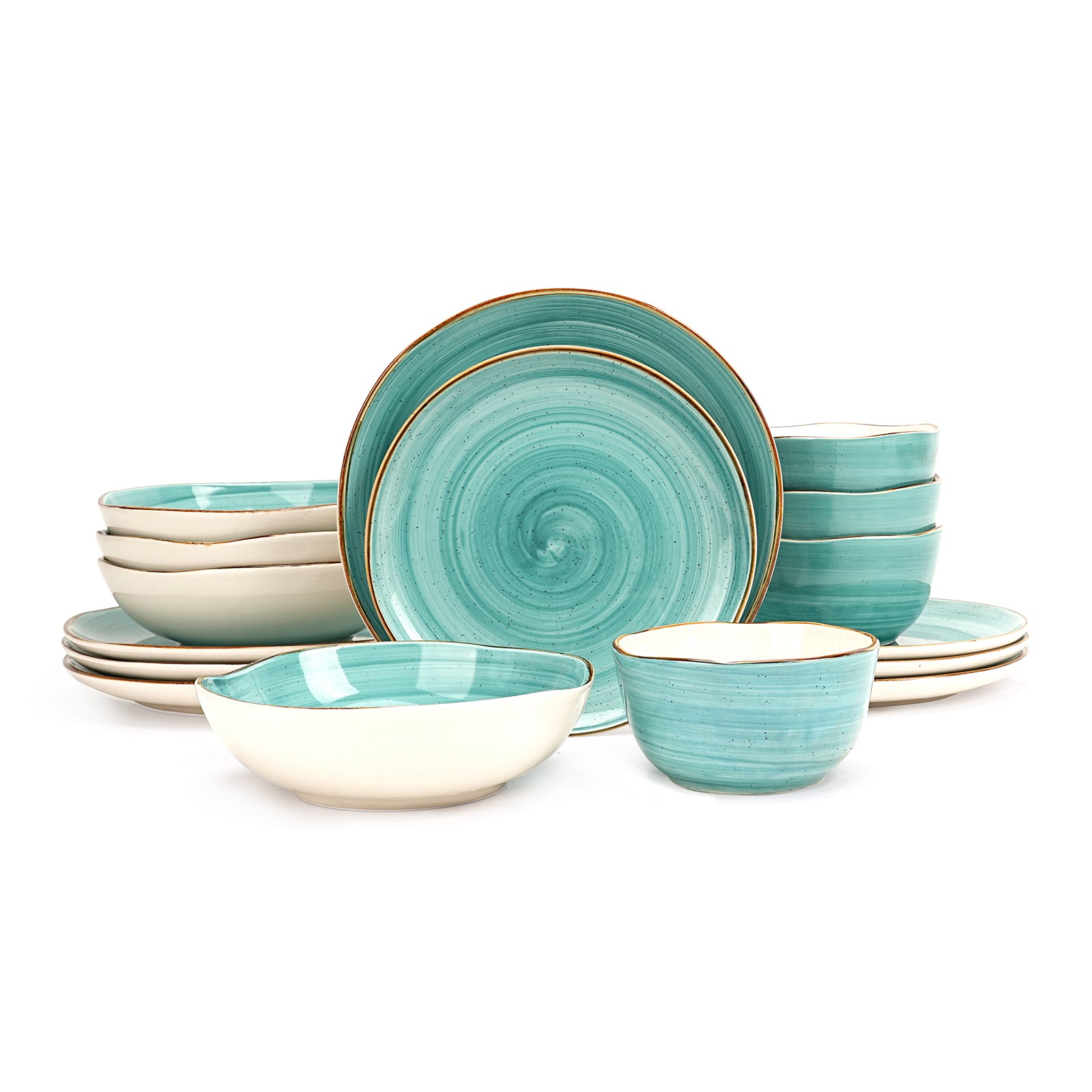 🎃Halloween-Ready🎃 Organic Shape Stoneware Dinnerware Set