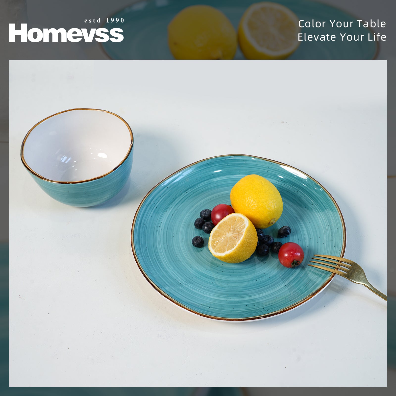 🎃Halloween-Ready🎃 Organic Shape Stoneware Dinnerware Set