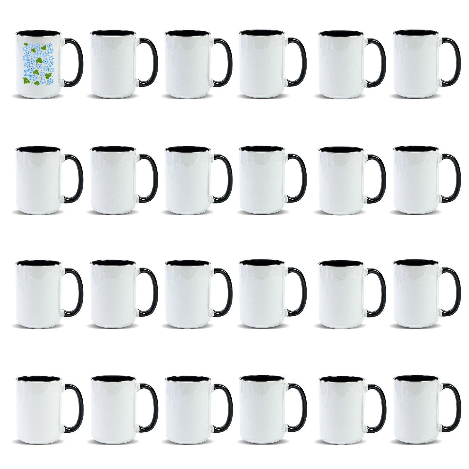 15oz Stoneware Sublimation Mug Blanks, in white gift box