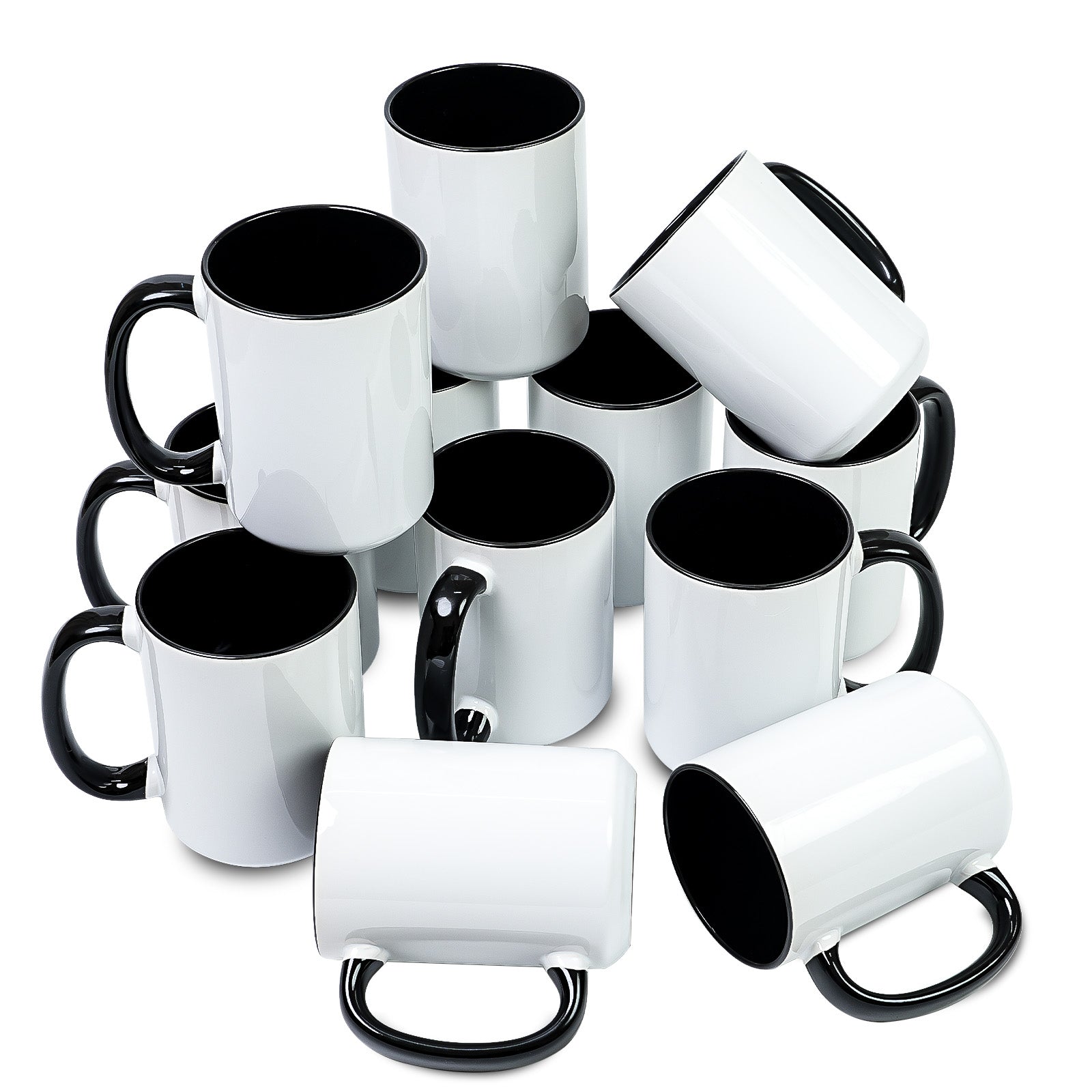 15oz Stoneware Sublimation Mug Blanks, in white gift box