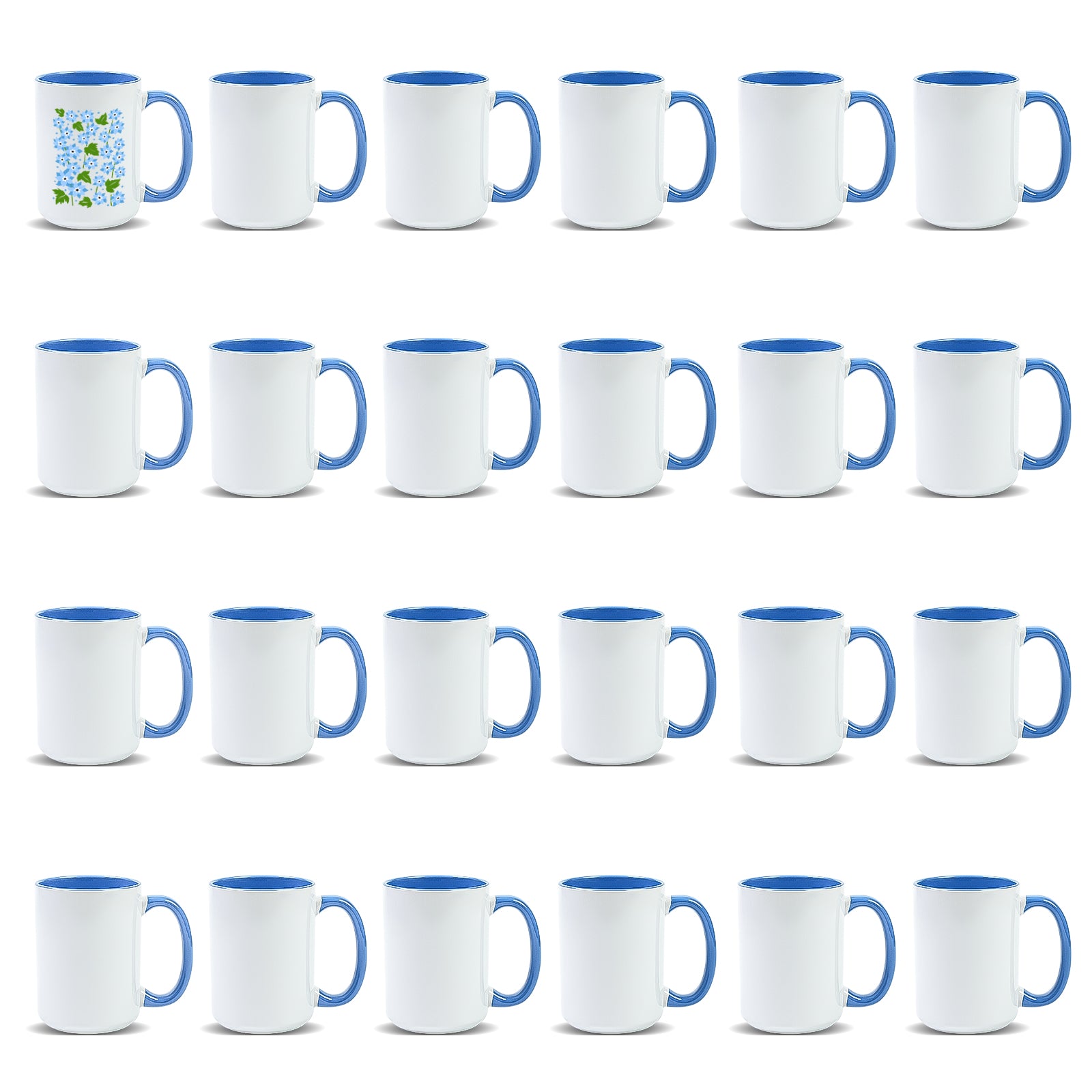 15oz Stoneware Sublimation Mug Blanks, in white gift box