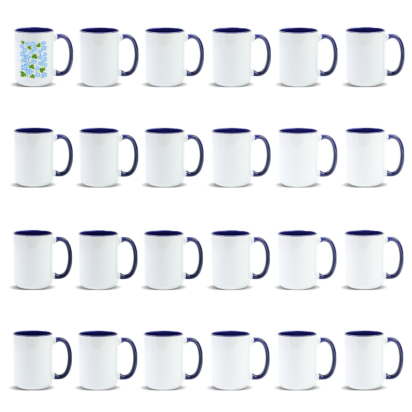 15oz Stoneware Sublimation Mug Blanks, in white gift box