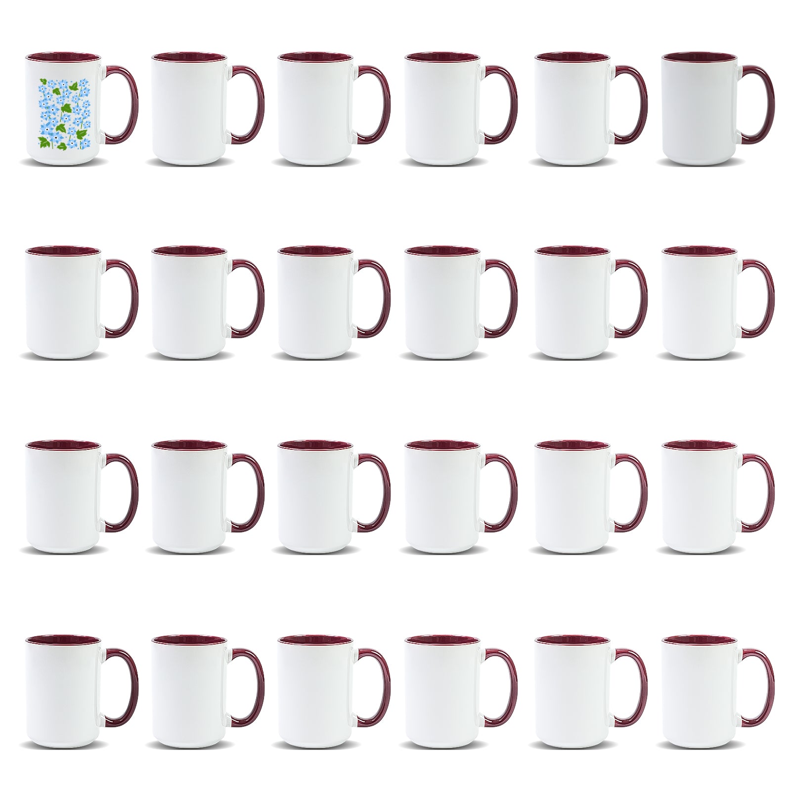 15oz Stoneware Sublimation Mug Blanks, in white gift box