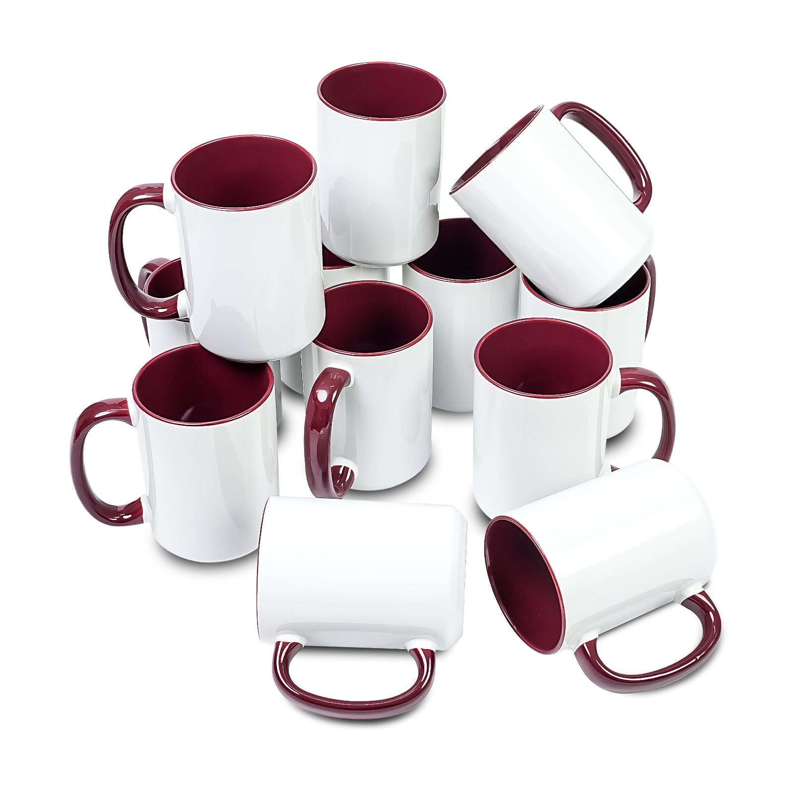 15oz Stoneware Sublimation Mug Blanks, in white gift box