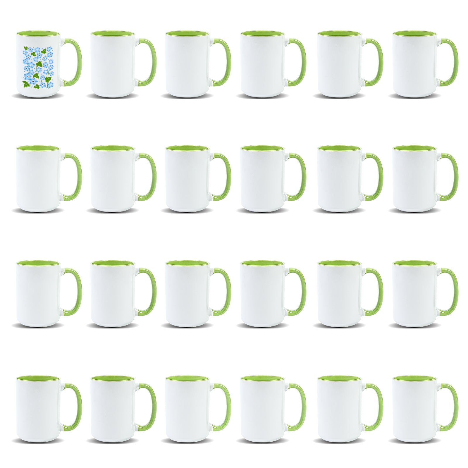 15oz Stoneware Sublimation Mug Blanks, in white gift box