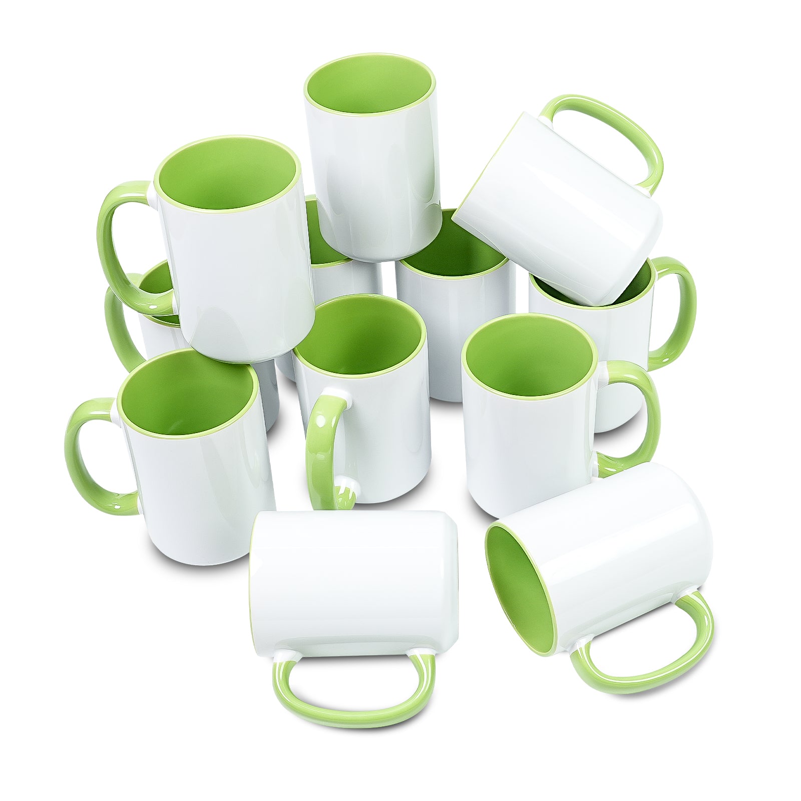 15oz Stoneware Sublimation Mug Blanks, in white gift box