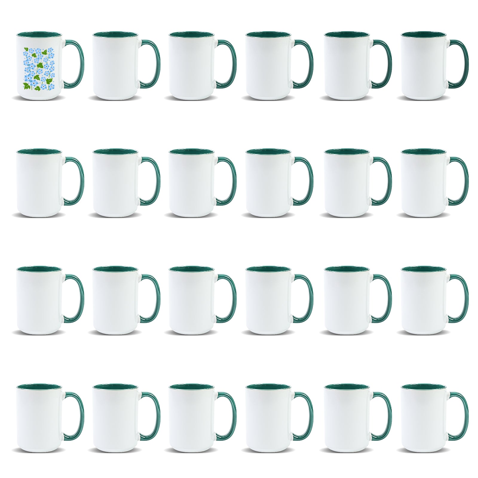 15oz Stoneware Sublimation Mug Blanks, in white gift box