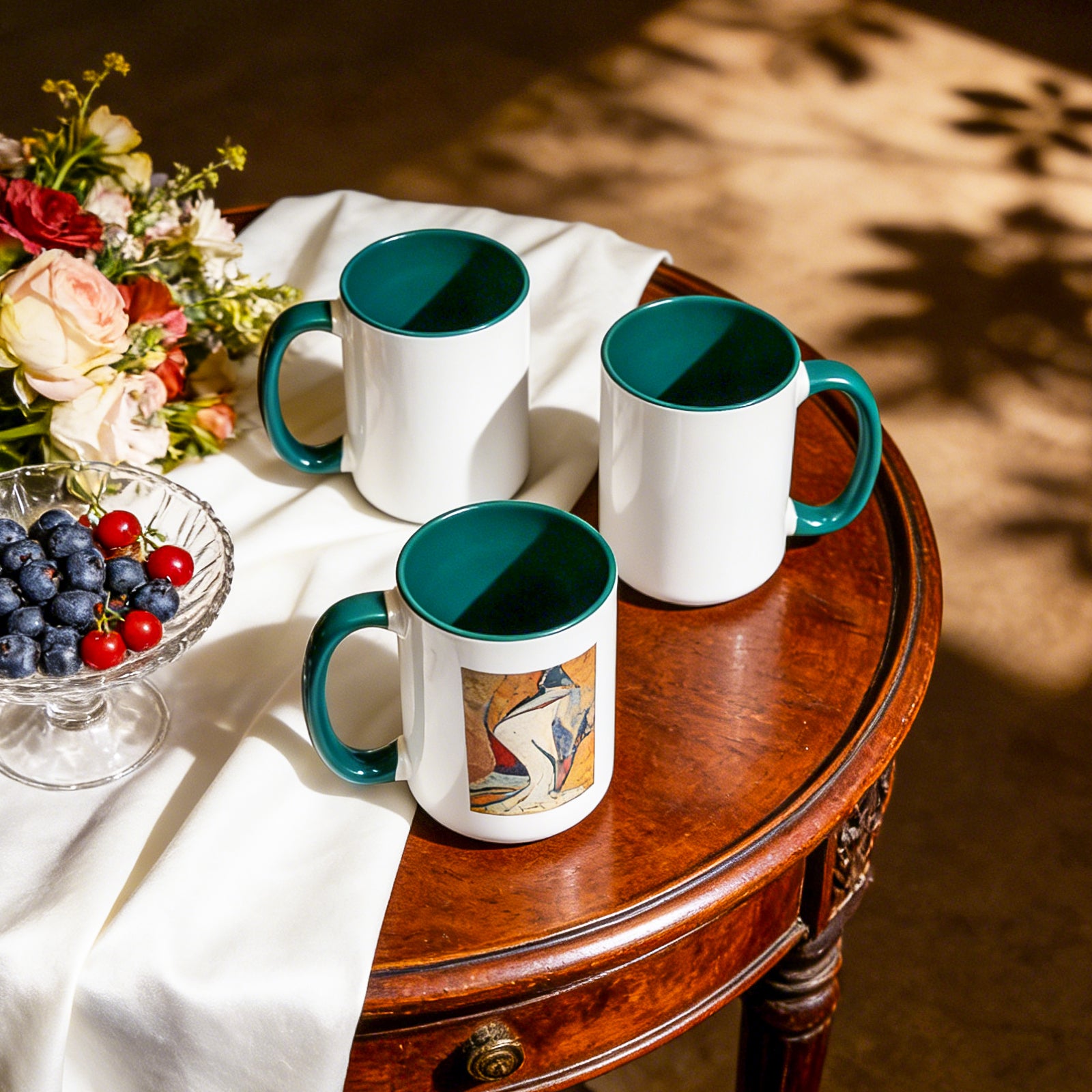 15oz Stoneware Sublimation Mug Blanks, in white gift box