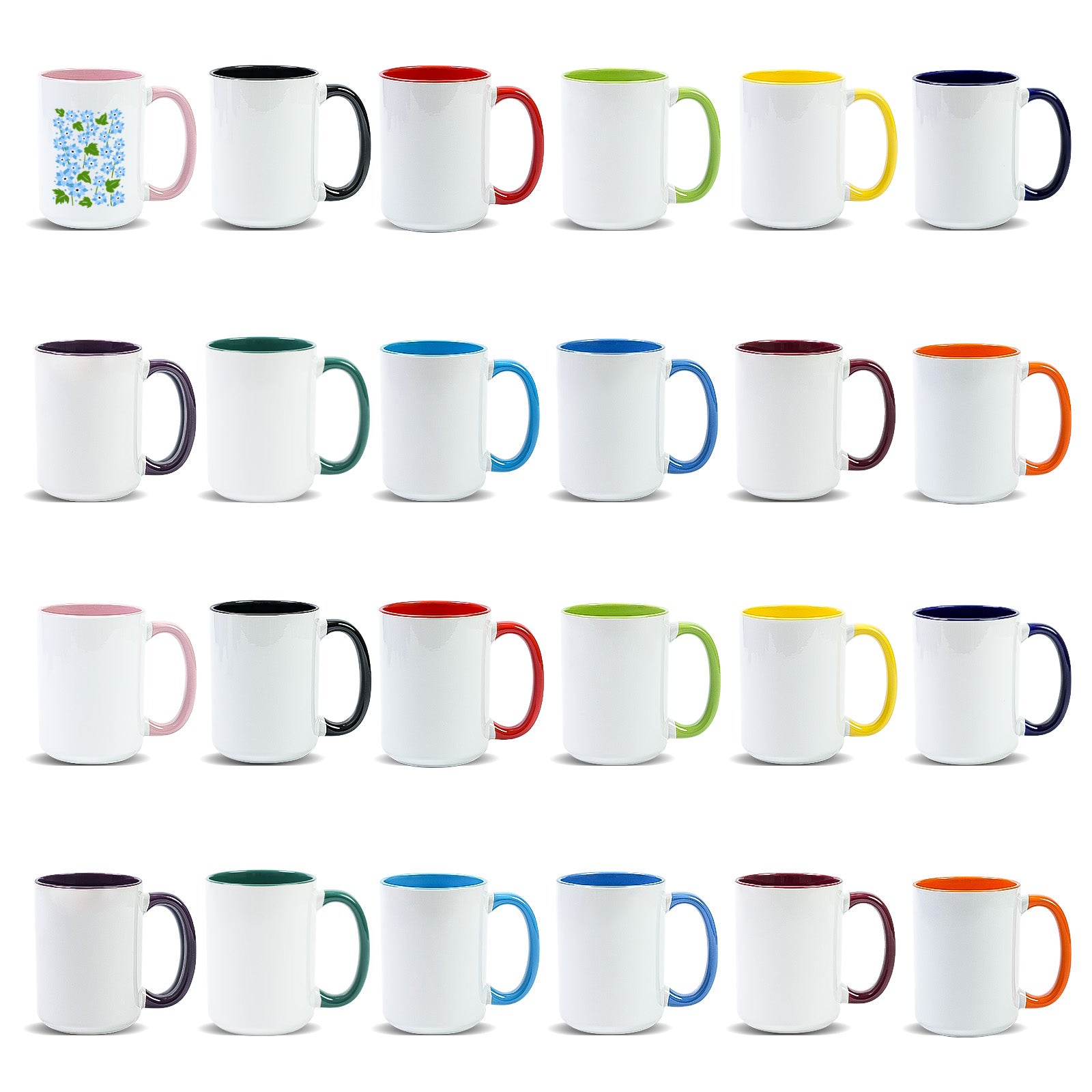 15oz Stoneware Sublimation Mug Blanks, in white gift box