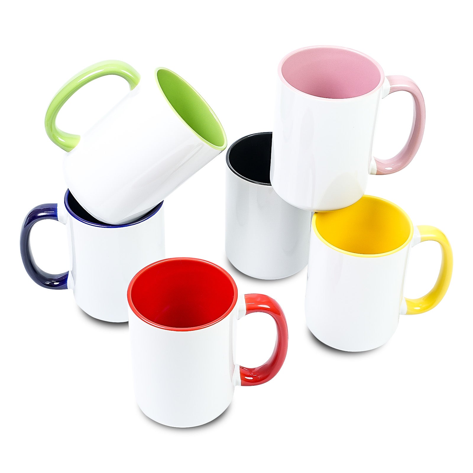 15oz Stoneware Sublimation Mug Blanks, in white gift box