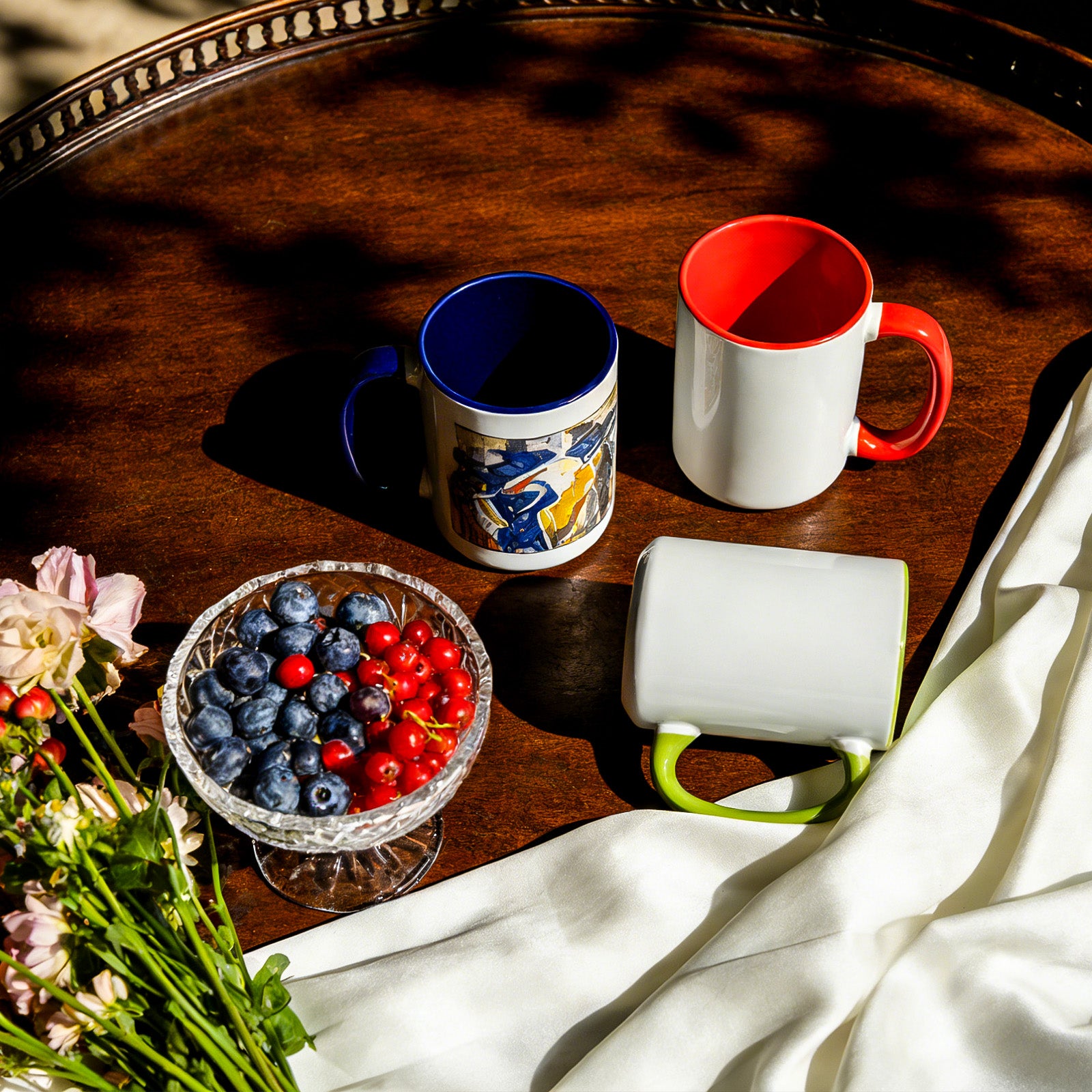 15oz Stoneware Sublimation Mug Blanks, in white gift box