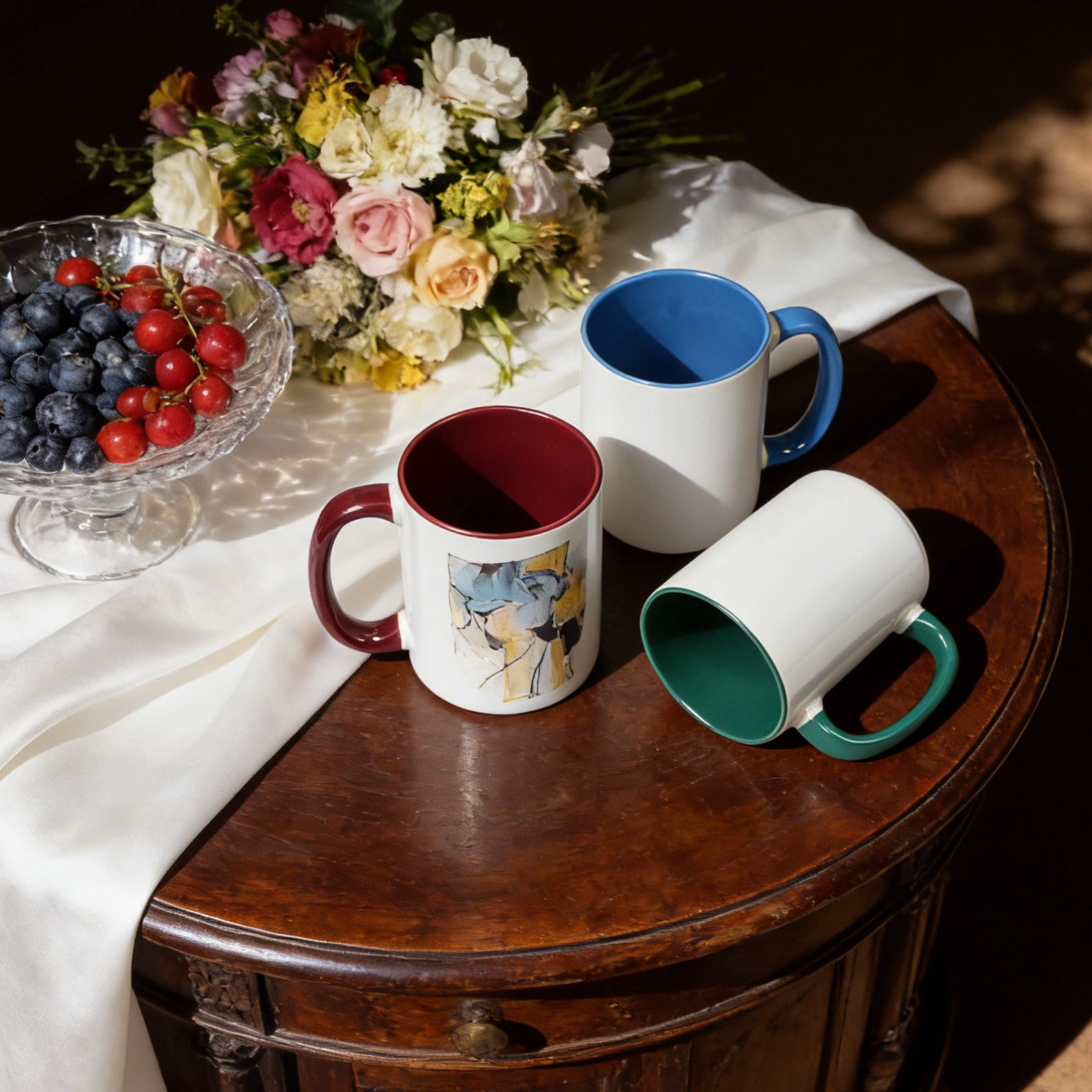 15oz Stoneware Sublimation Mug Blanks, in white gift box