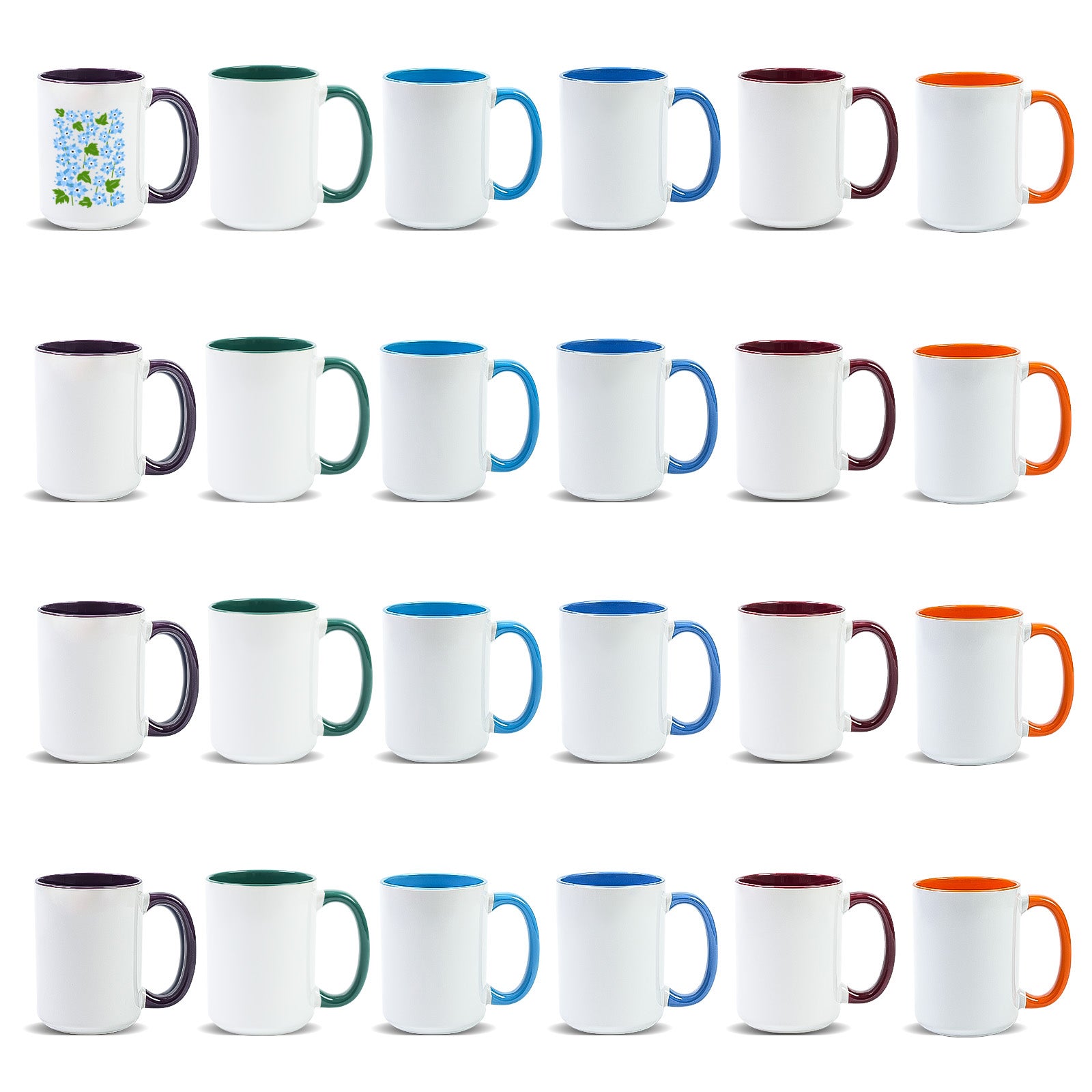 15oz Stoneware Sublimation Mug Blanks, in white gift box
