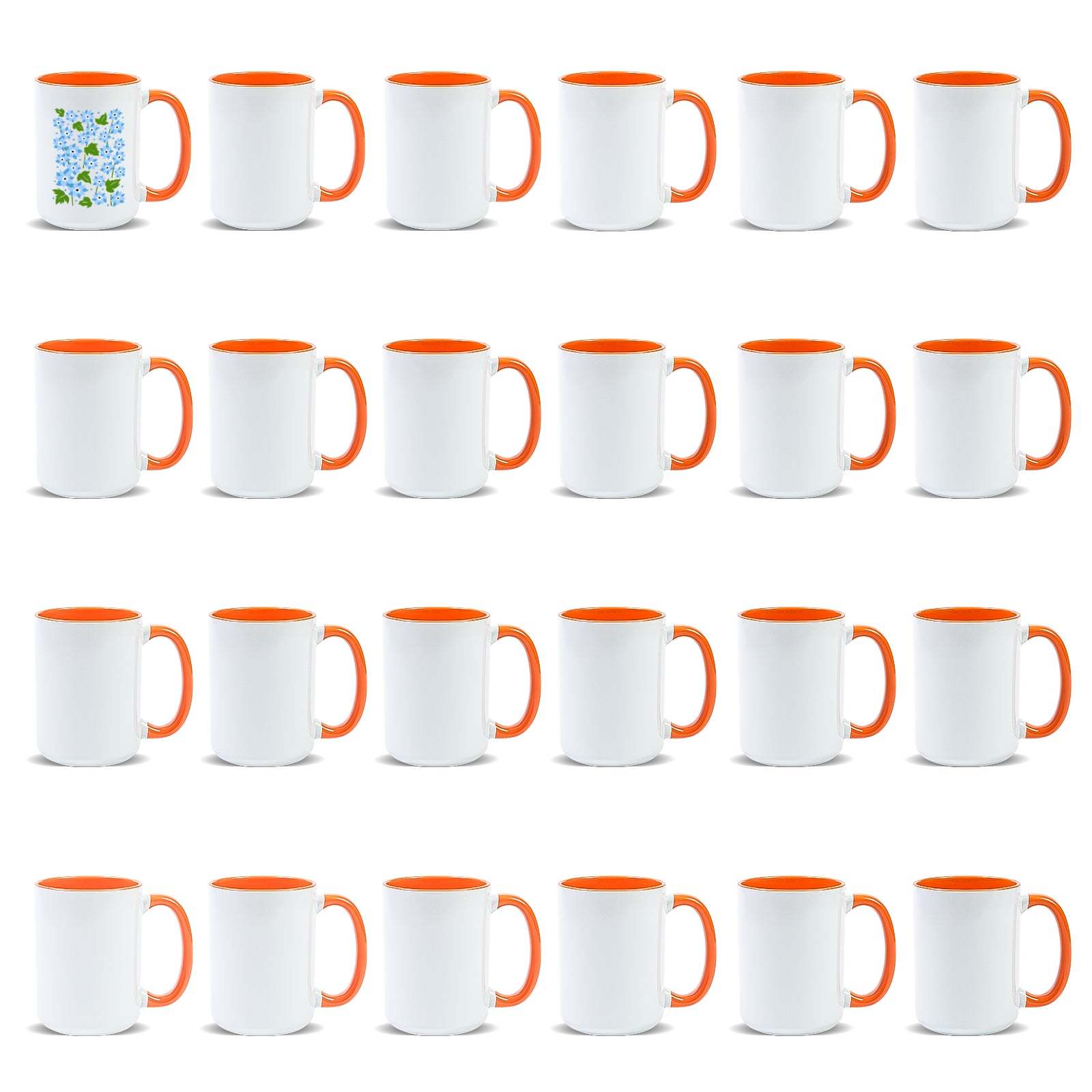 15oz Stoneware Sublimation Mug Blanks, in white gift box