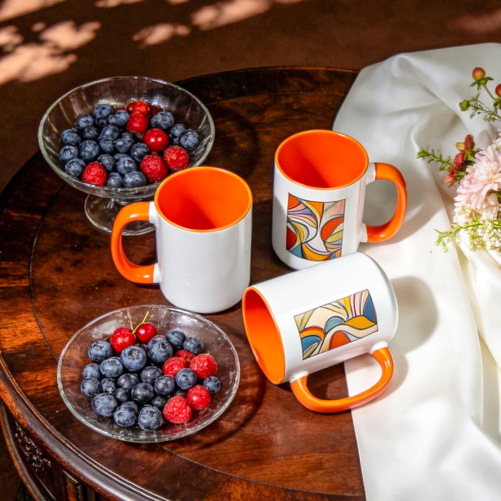 15oz Stoneware Sublimation Mug Blanks, in white gift box