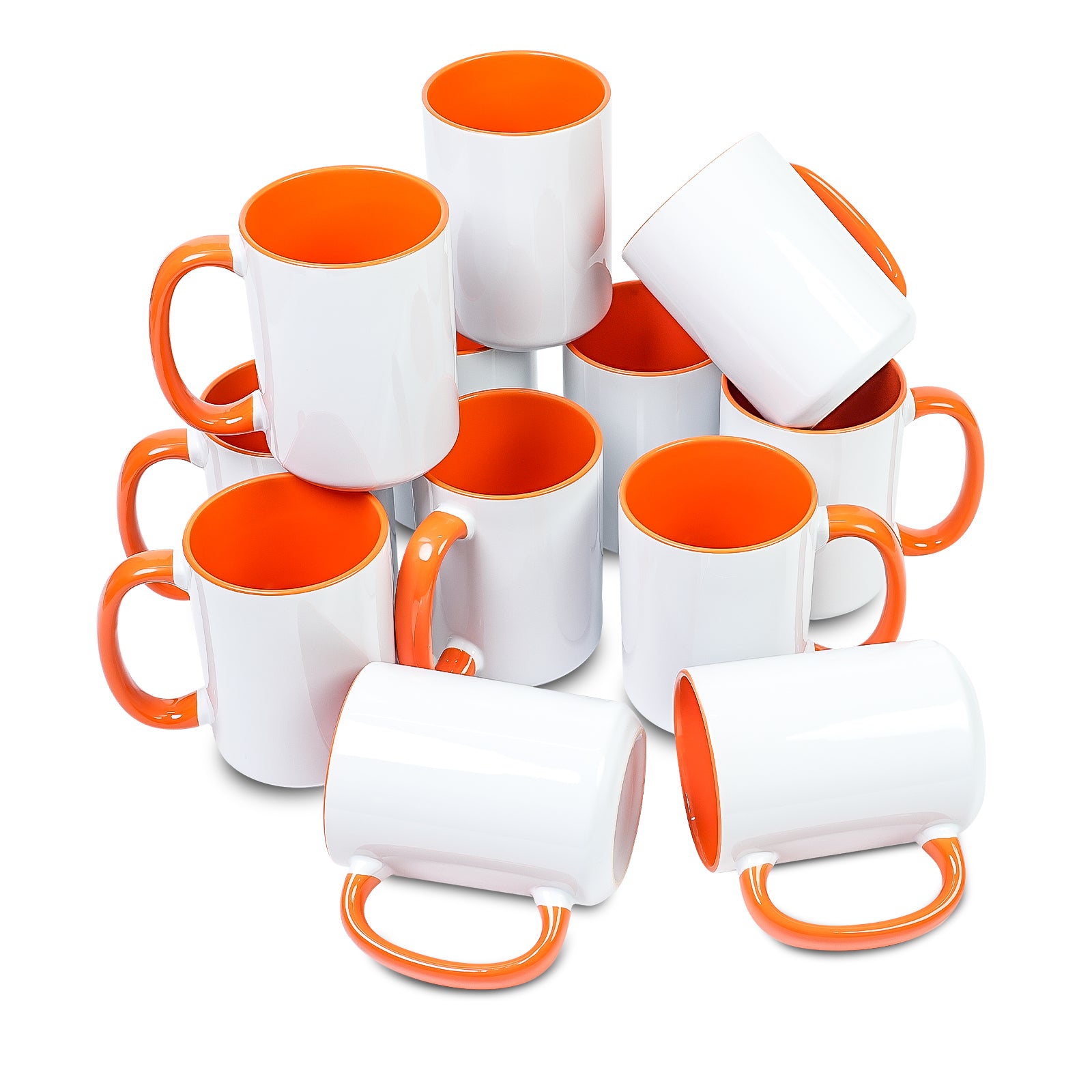 15oz Stoneware Sublimation Mug Blanks, in white gift box
