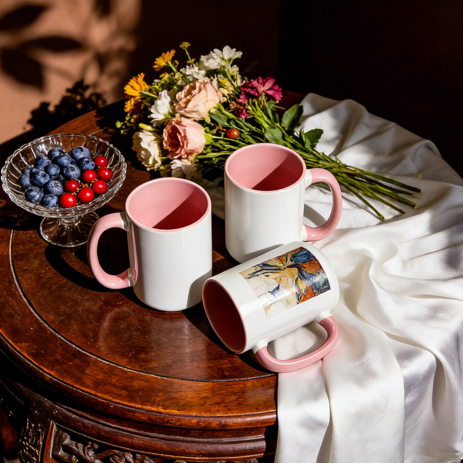 15oz Stoneware Sublimation Mug Blanks, in white gift box