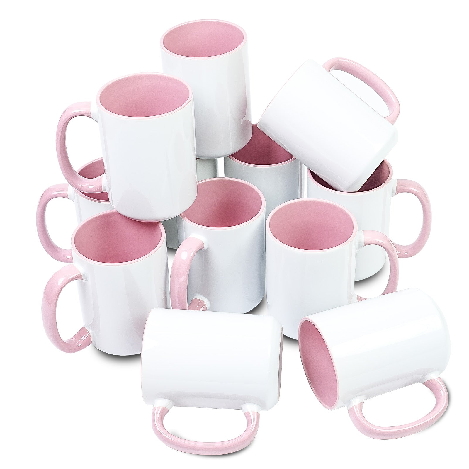 15oz Stoneware Sublimation Mug Blanks, in white gift box