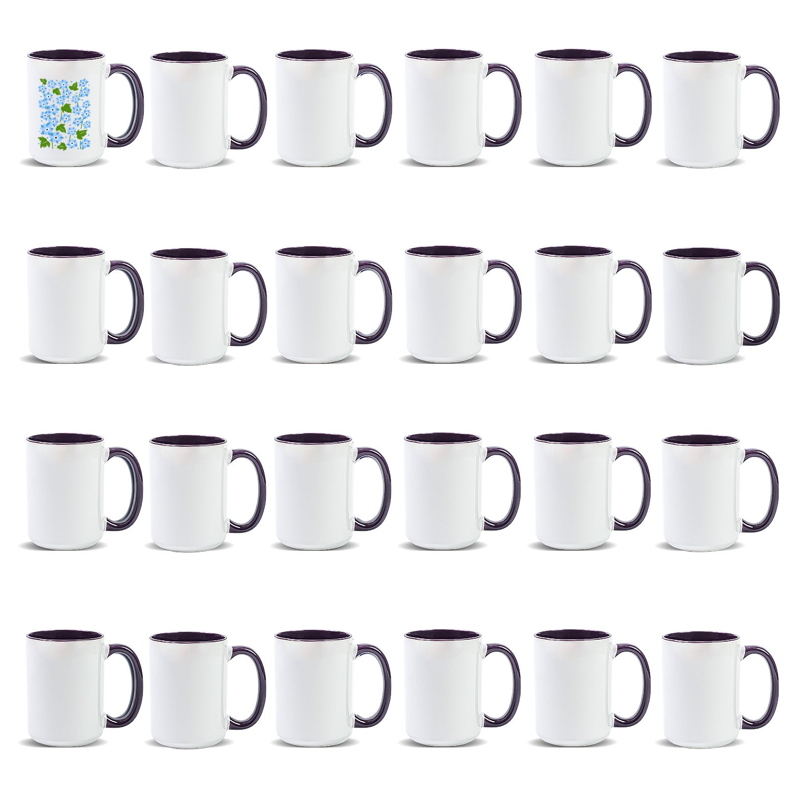 15oz Stoneware Sublimation Mug Blanks, in white gift box