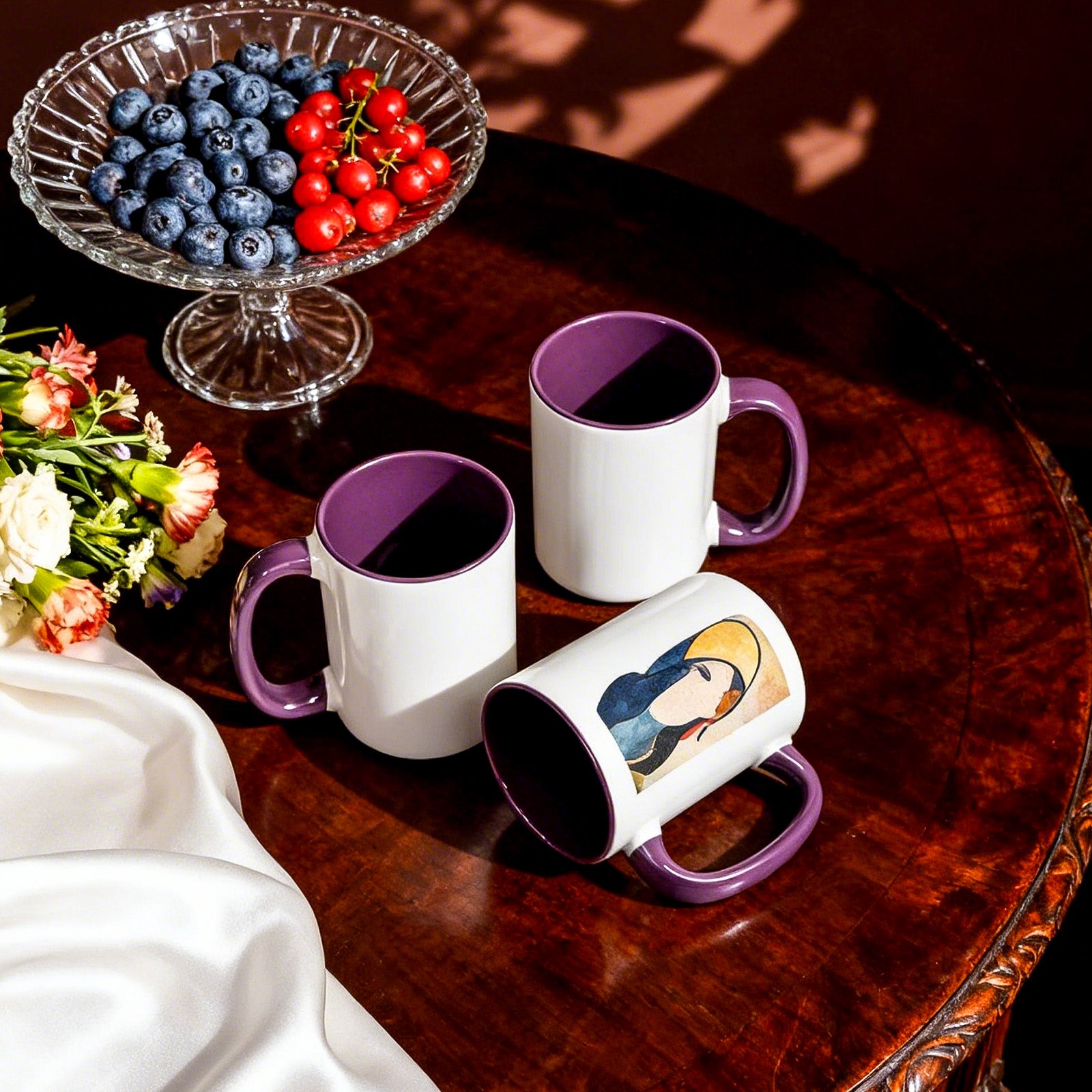 15oz Stoneware Sublimation Mug Blanks, in white gift box