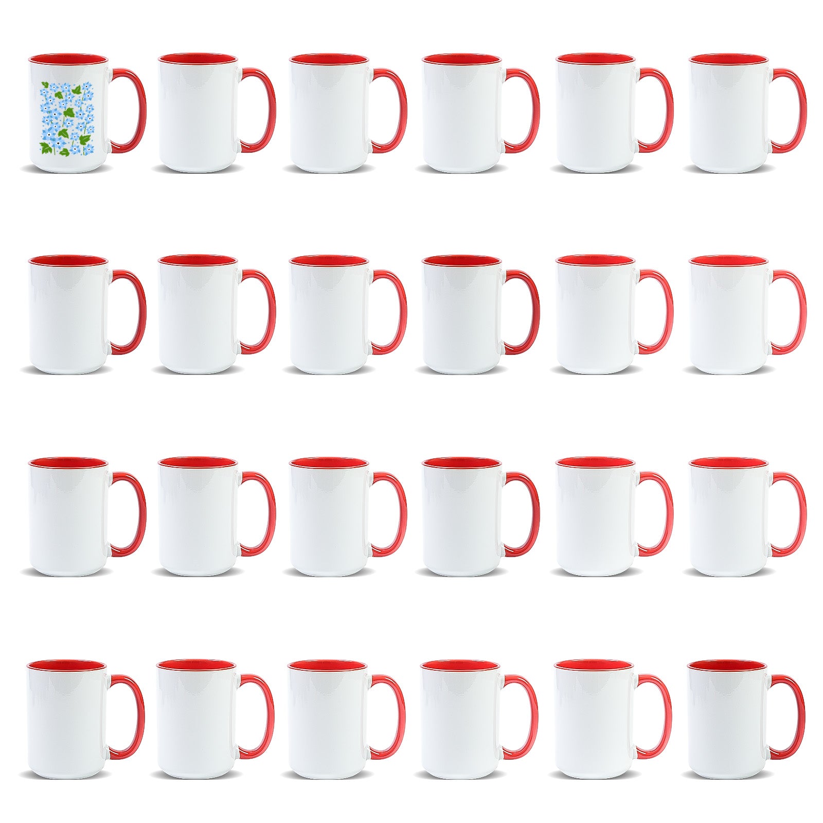 15oz Stoneware Sublimation Mug Blanks, in white gift box