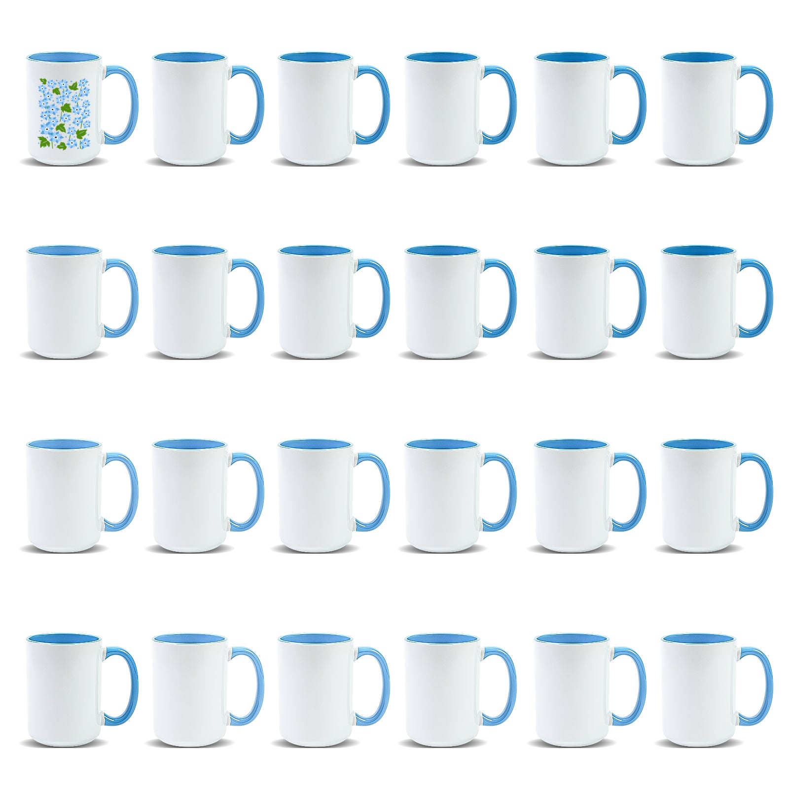 15oz Stoneware Sublimation Mug Blanks, in white gift box