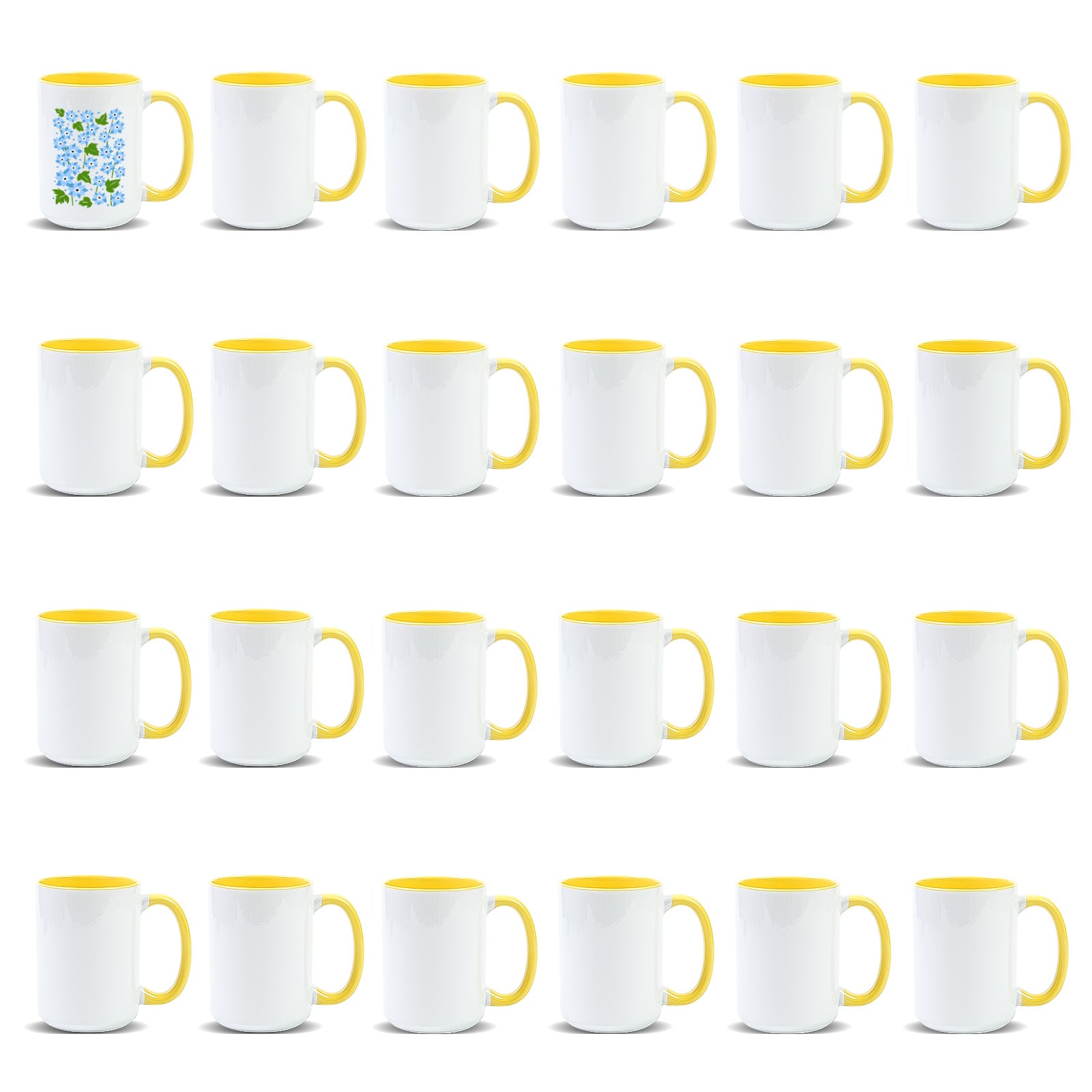 15oz Stoneware Sublimation Mug Blanks, in white gift box