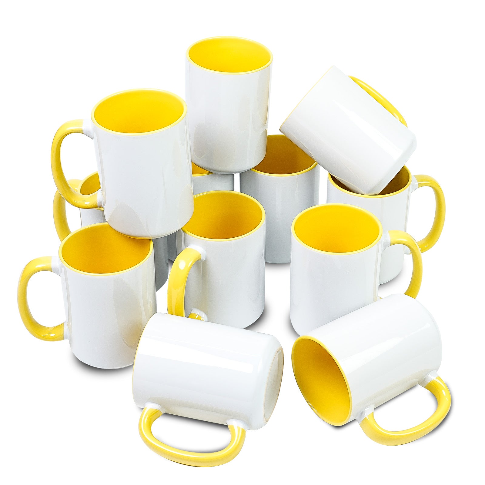 15oz Stoneware Sublimation Mug Blanks, in white gift box