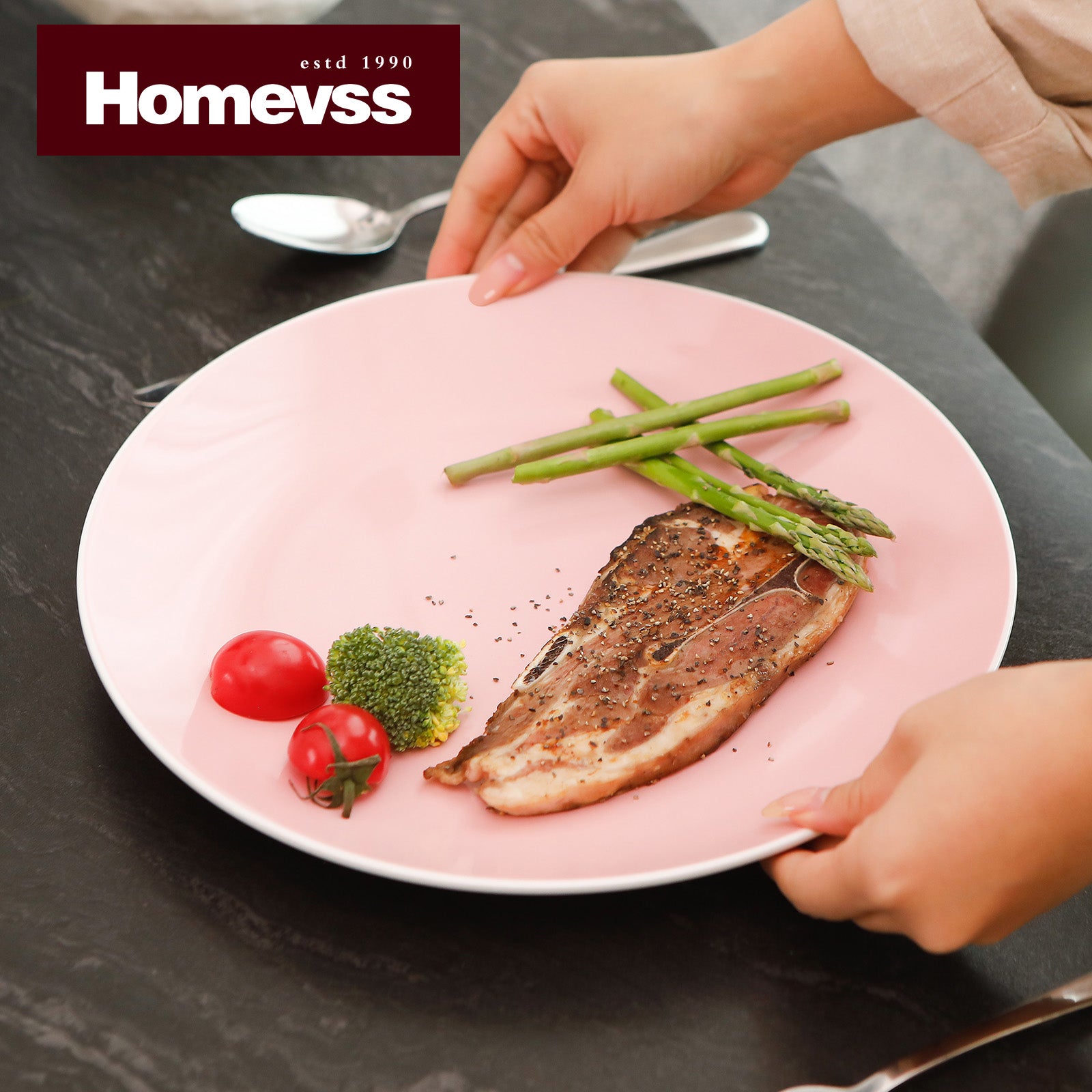 Stoneware Coupe Shape Dinnerware Set