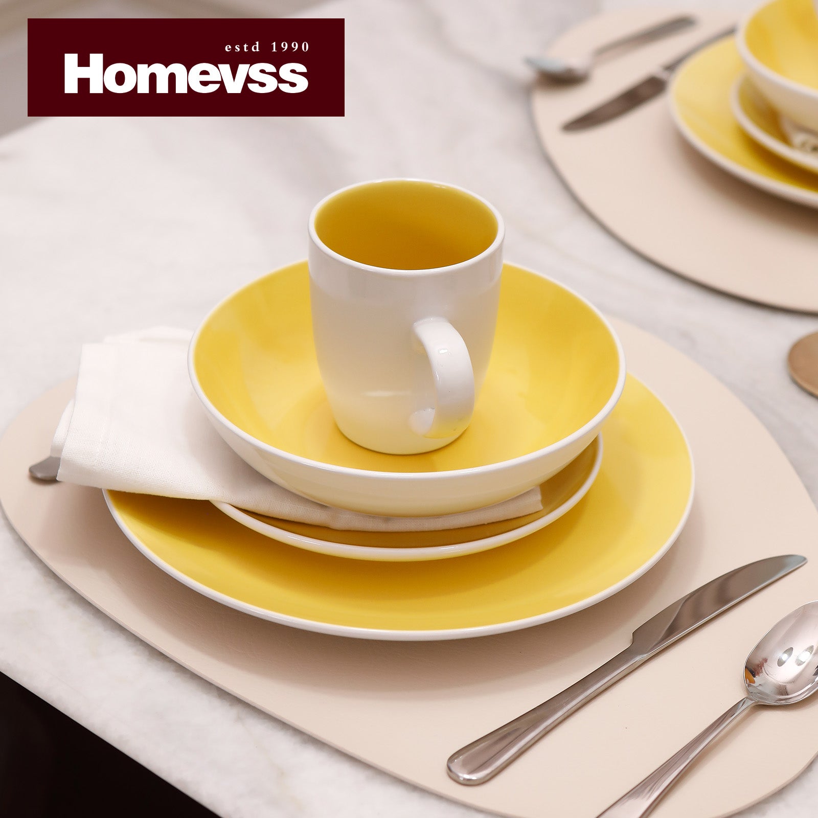 Stoneware Coupe Shape Dinnerware Set