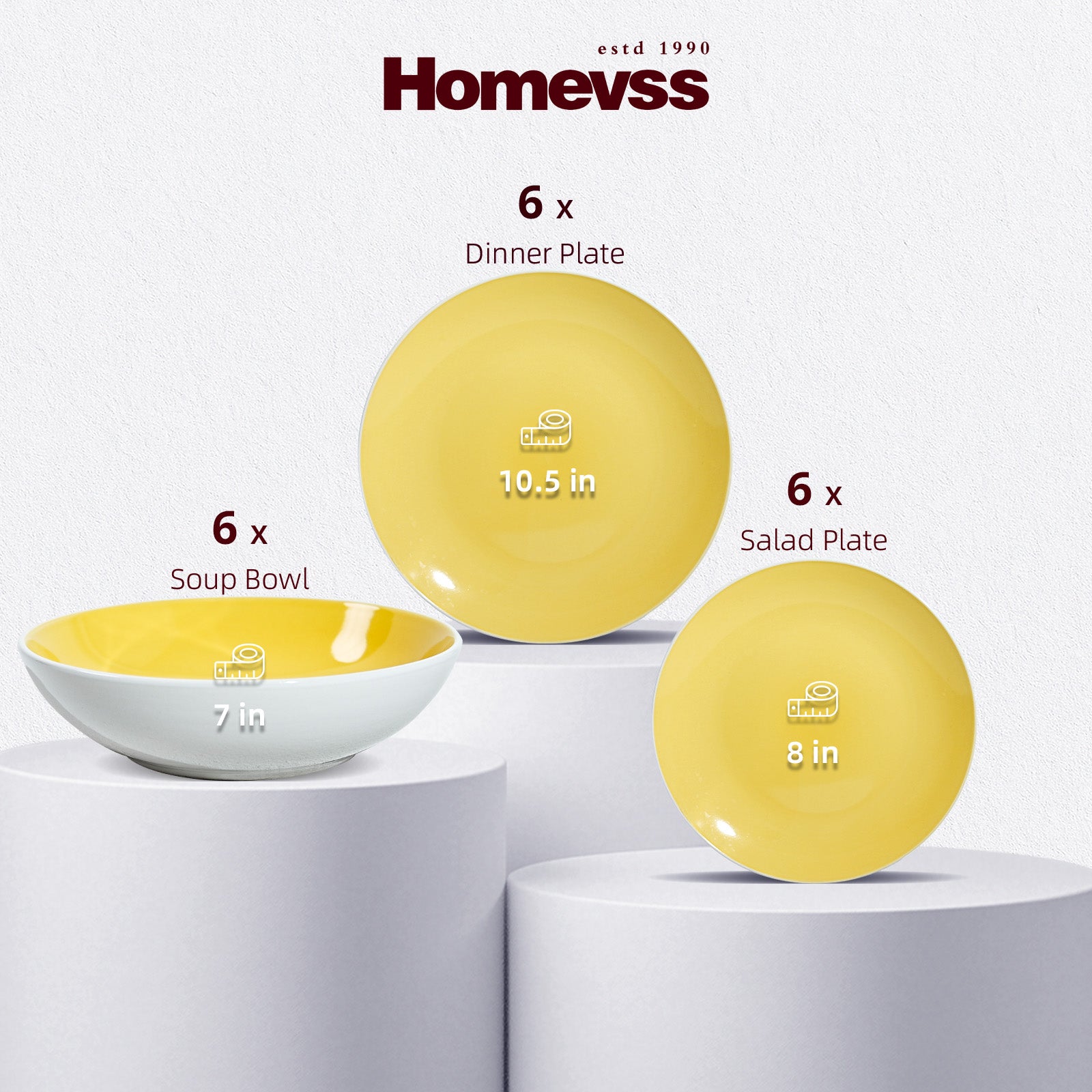 Stoneware Coupe Shape Dinnerware Set