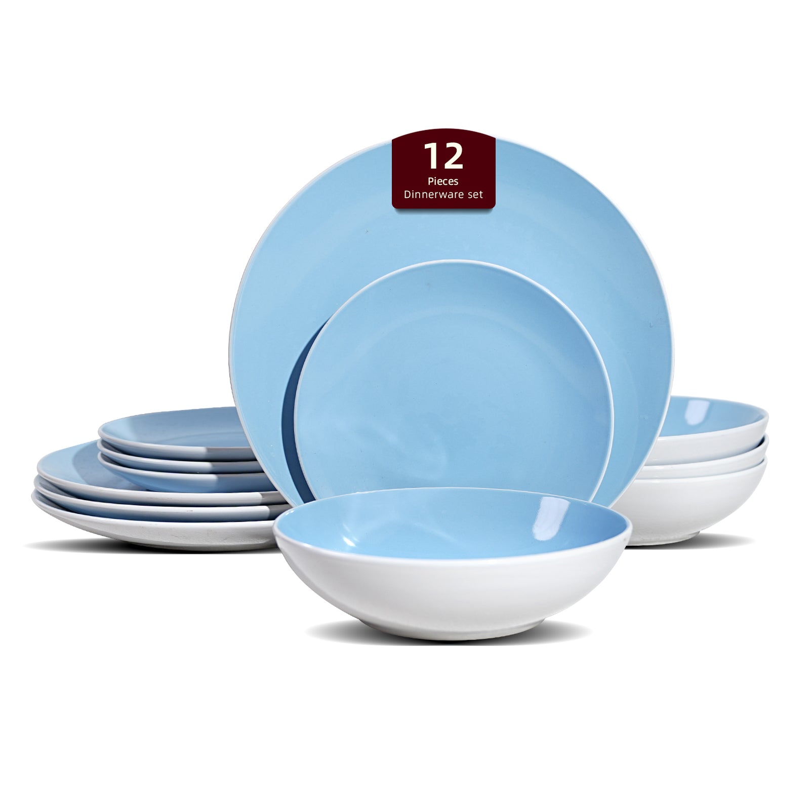 Stoneware Coupe Shape Dinnerware Set